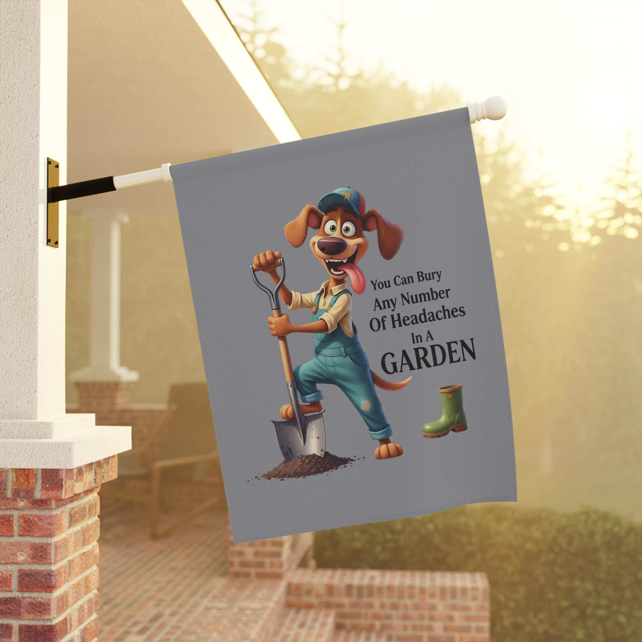 Fun Dog Garden Decor Banner - Dog Theme House Flag