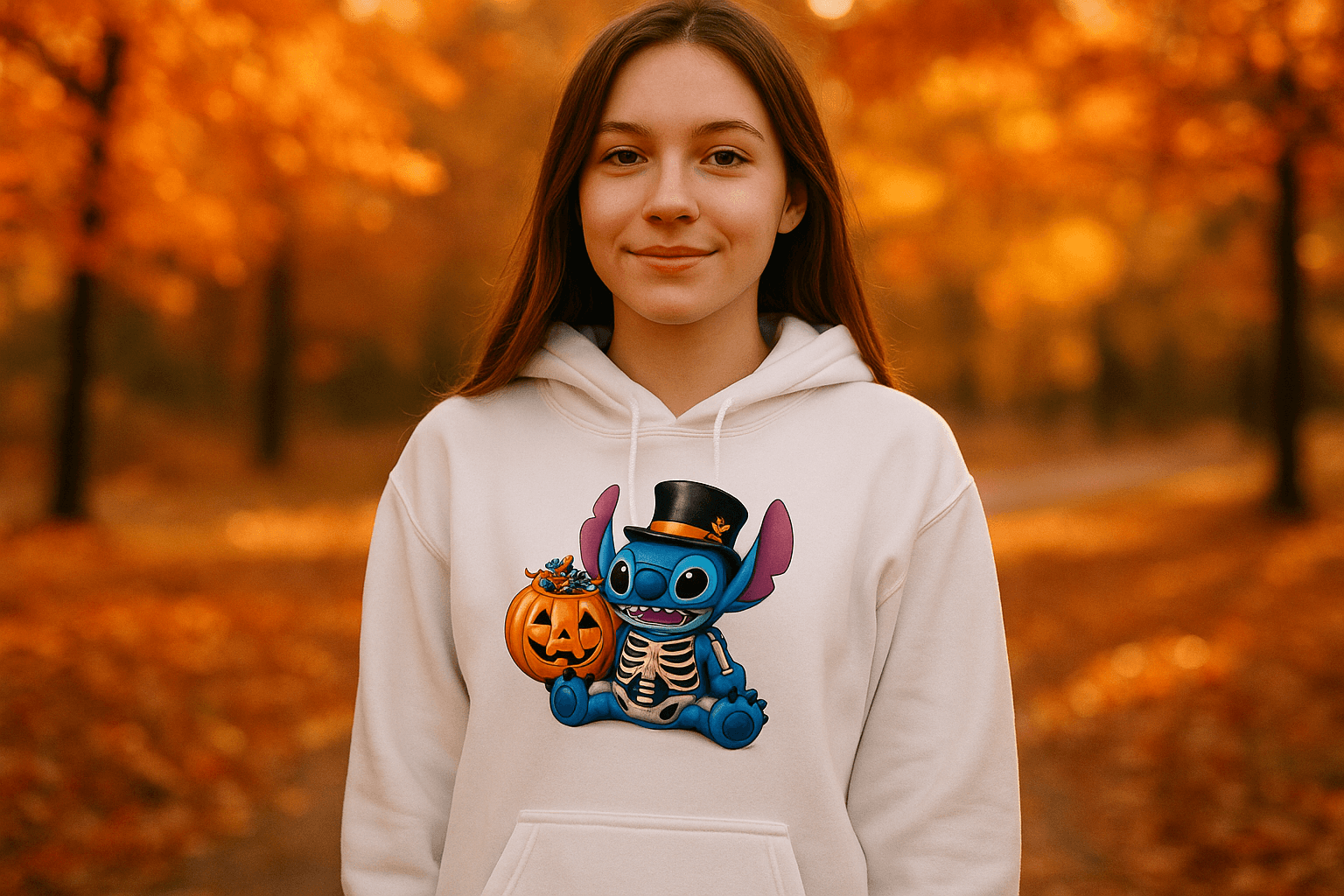 Skele-Stitch Youth Hoodie - Edgy Skeleton Style