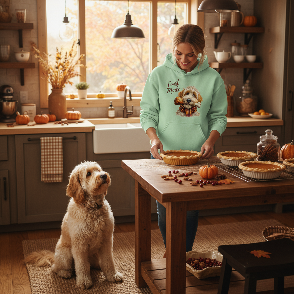 What's a Good Thanksgiving Hoodie for Dog Lovers? Feast Doodle