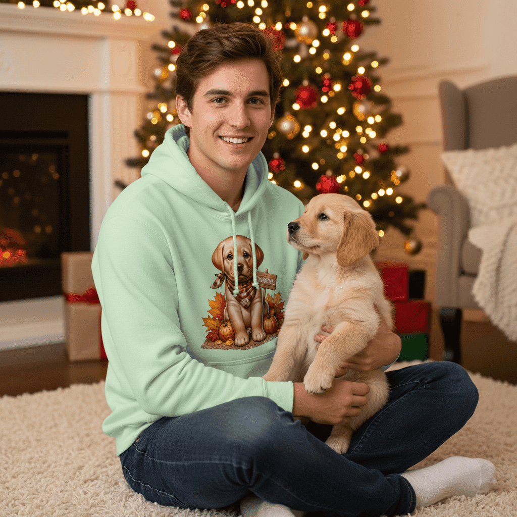 Golden Puppy Hoodie - Cozy Dog Lover Sweatshirt