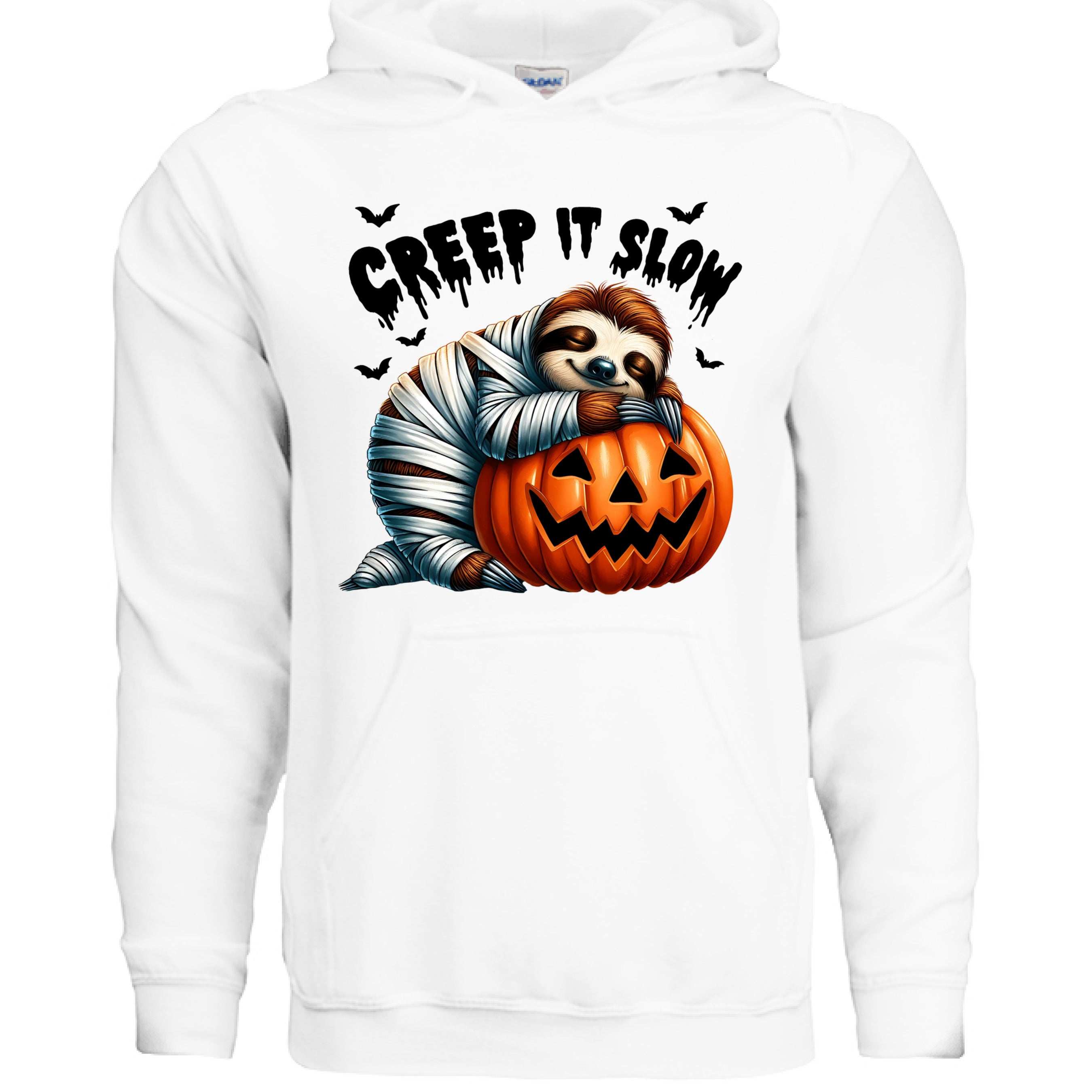 Cute Sloth Pumpkin Halloween Hoodie - Cozy Fall Sweatshirt
