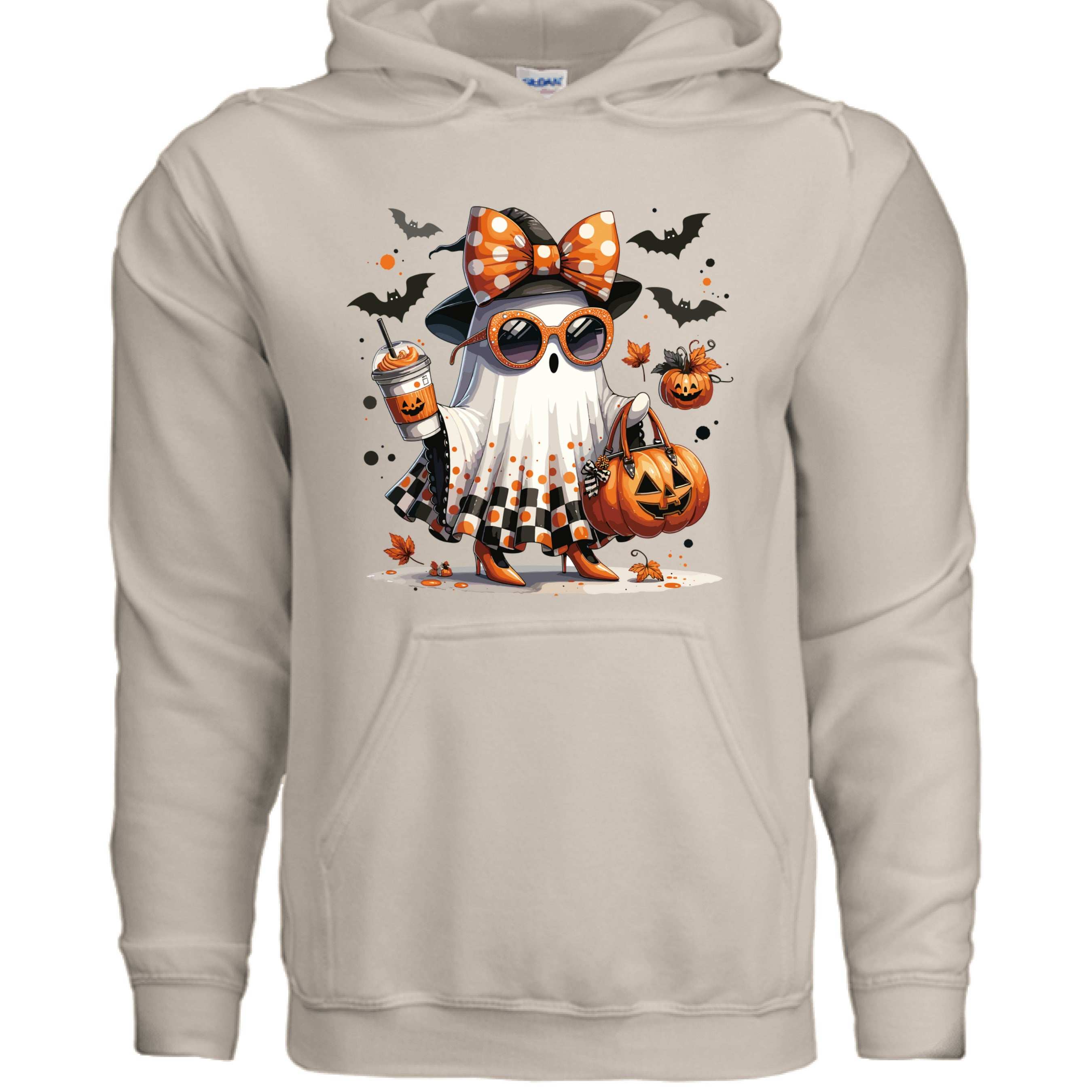 Cute Ghost Halloween Hoodie - Trick or Treat Sweatshirt