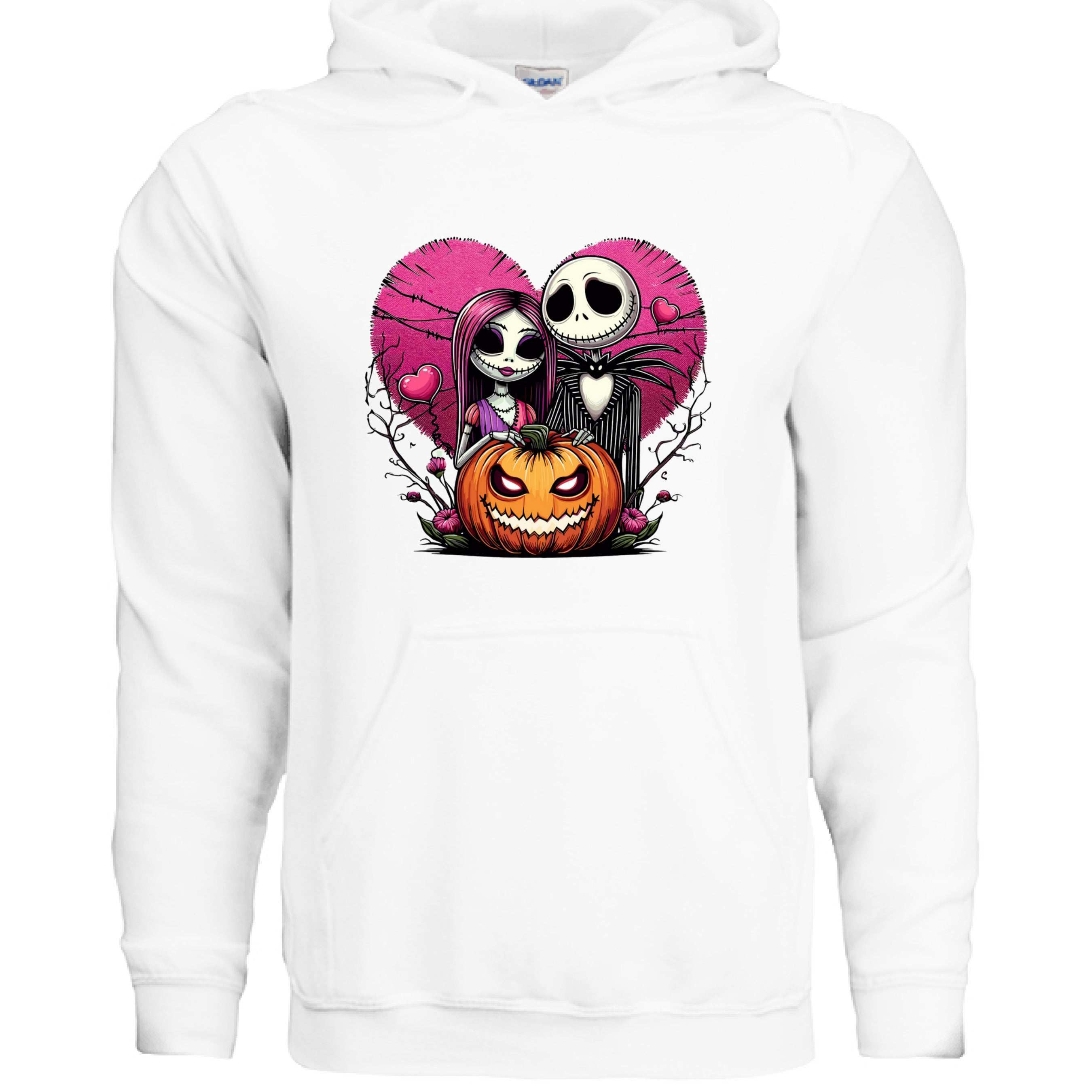 Skelton n Wife Hoodie Sweatshirt - Couples Halloween Style