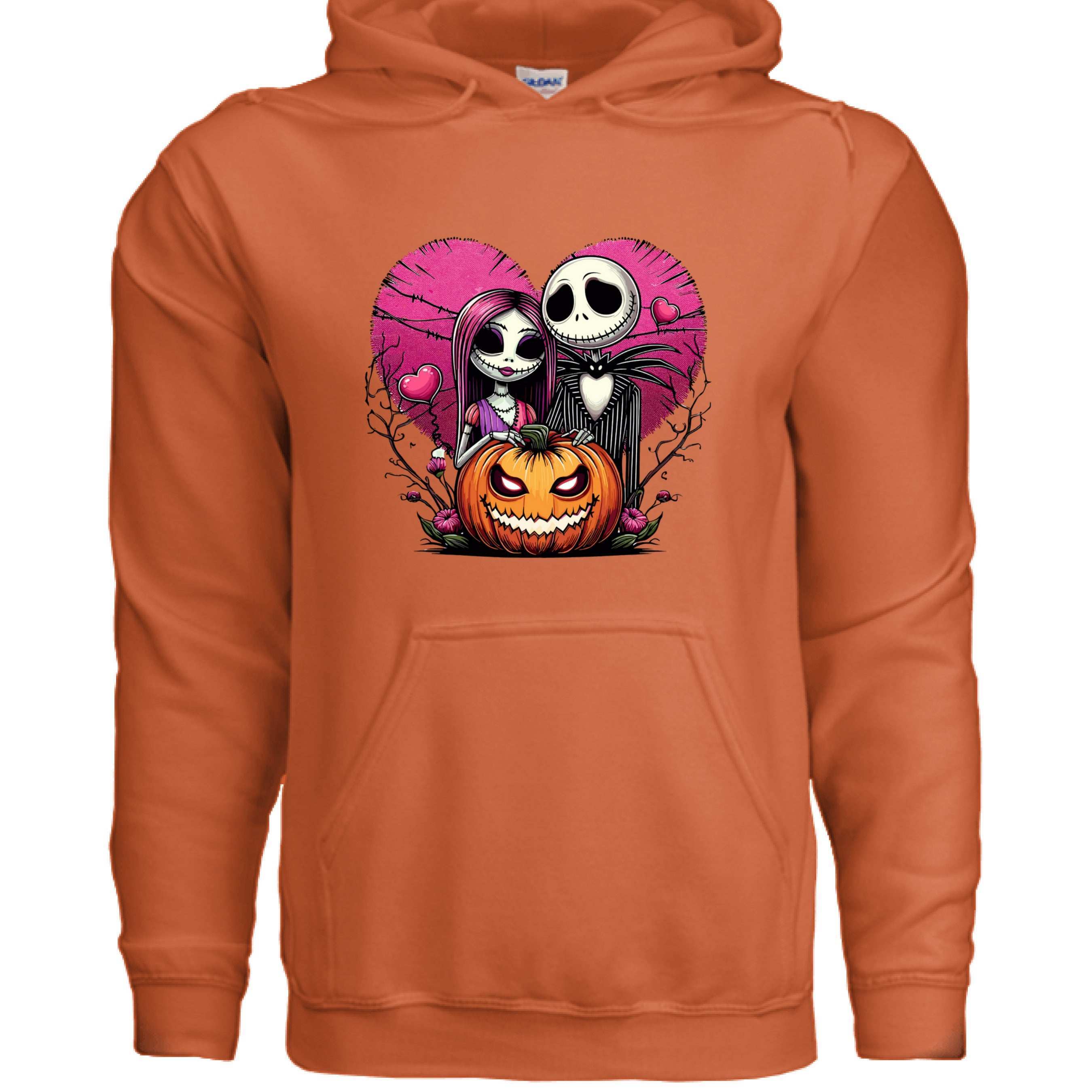 Skelton n Wife Hoodie Sweatshirt - Couples Halloween Style