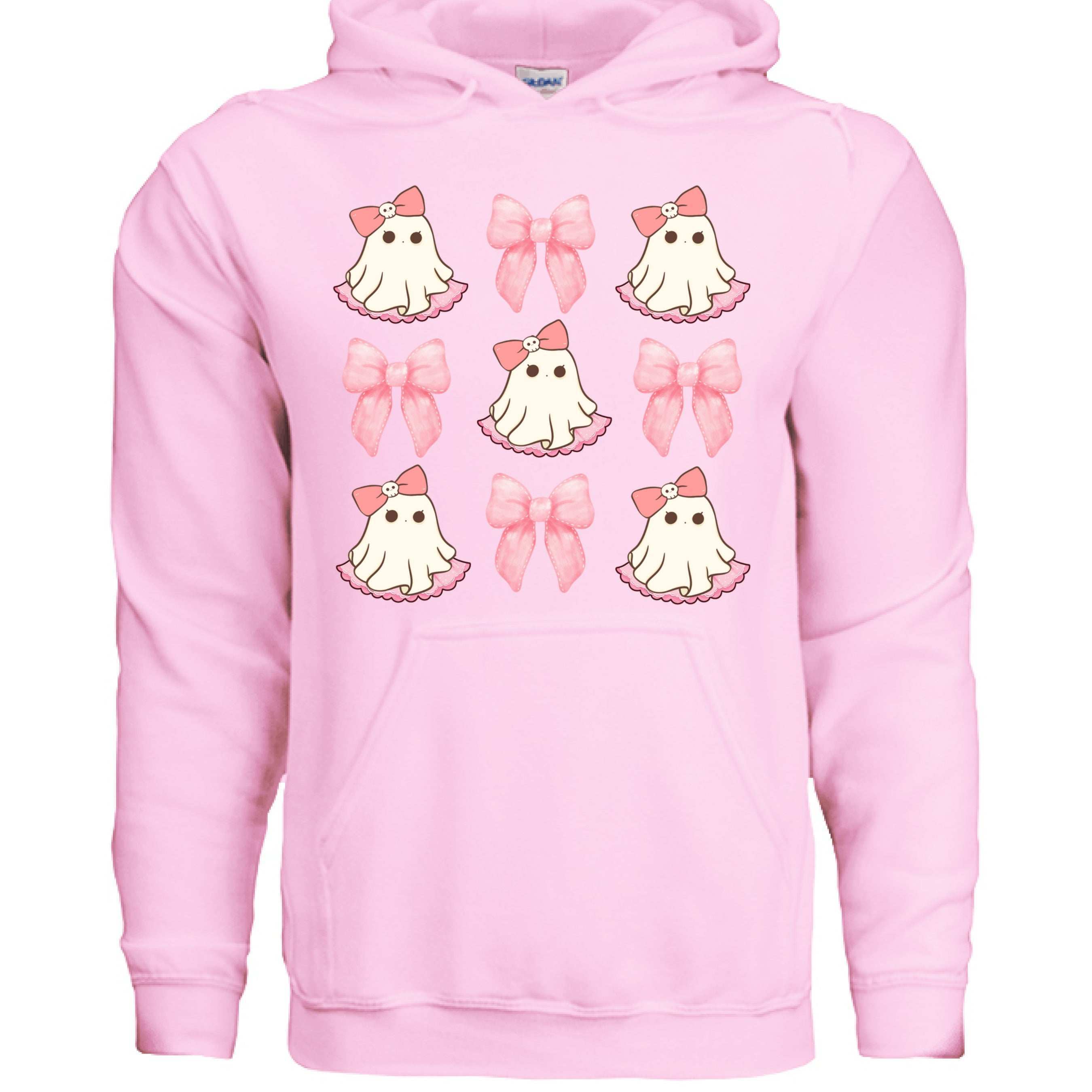 Cute Ghost Bows Hoodie Sweatshirt - Adorable Halloween Style