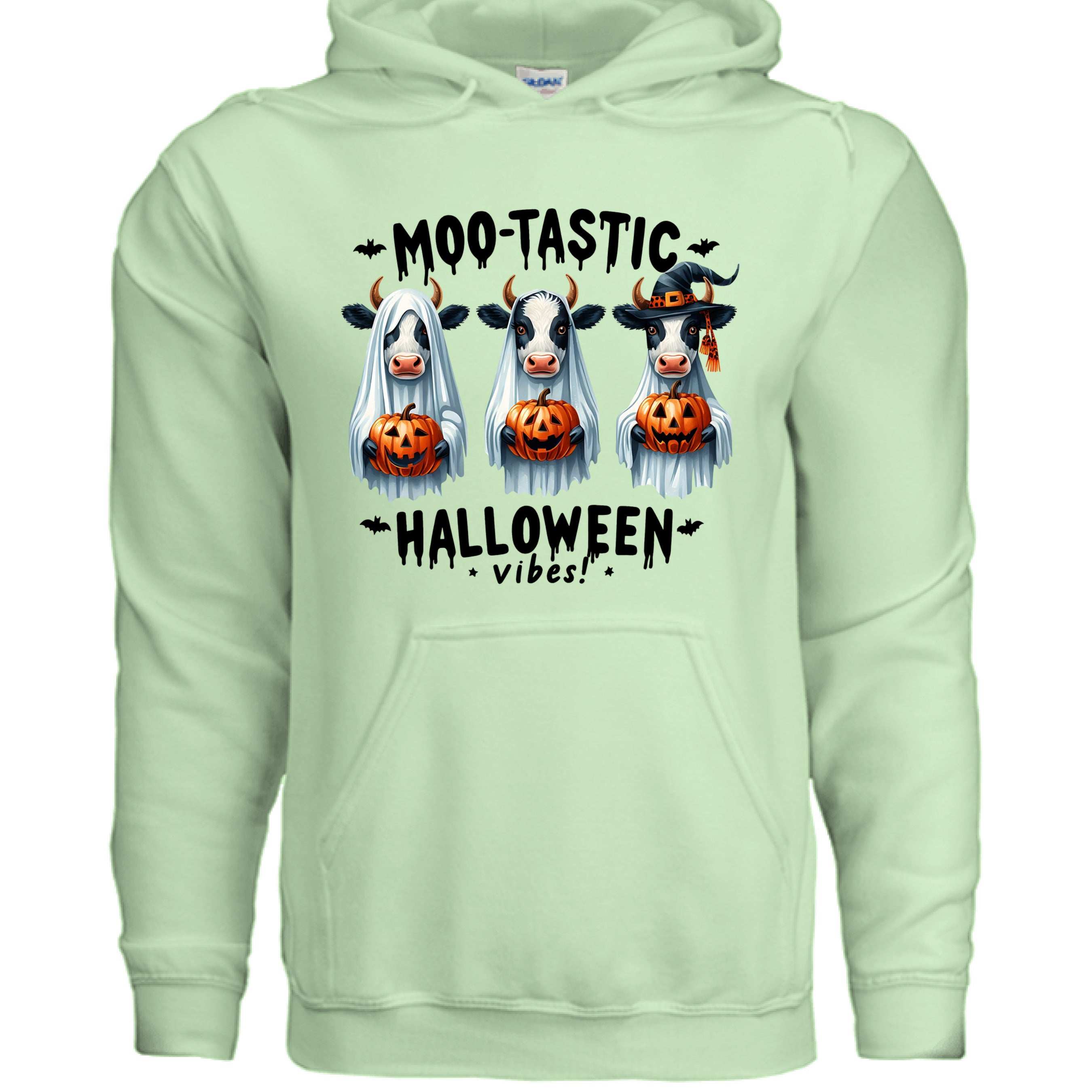 Moo-Tastic Hoodie Sweatshirt - Cow Print Style