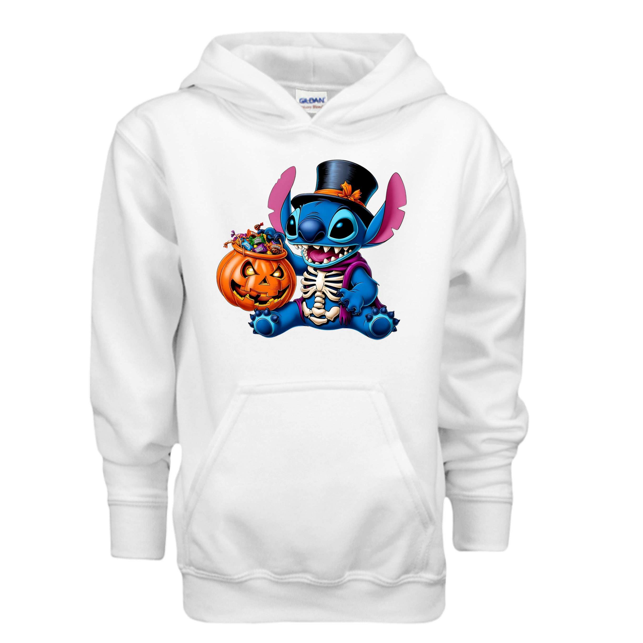 Skele-Stitch Youth Hoodie - Edgy Skeleton Style