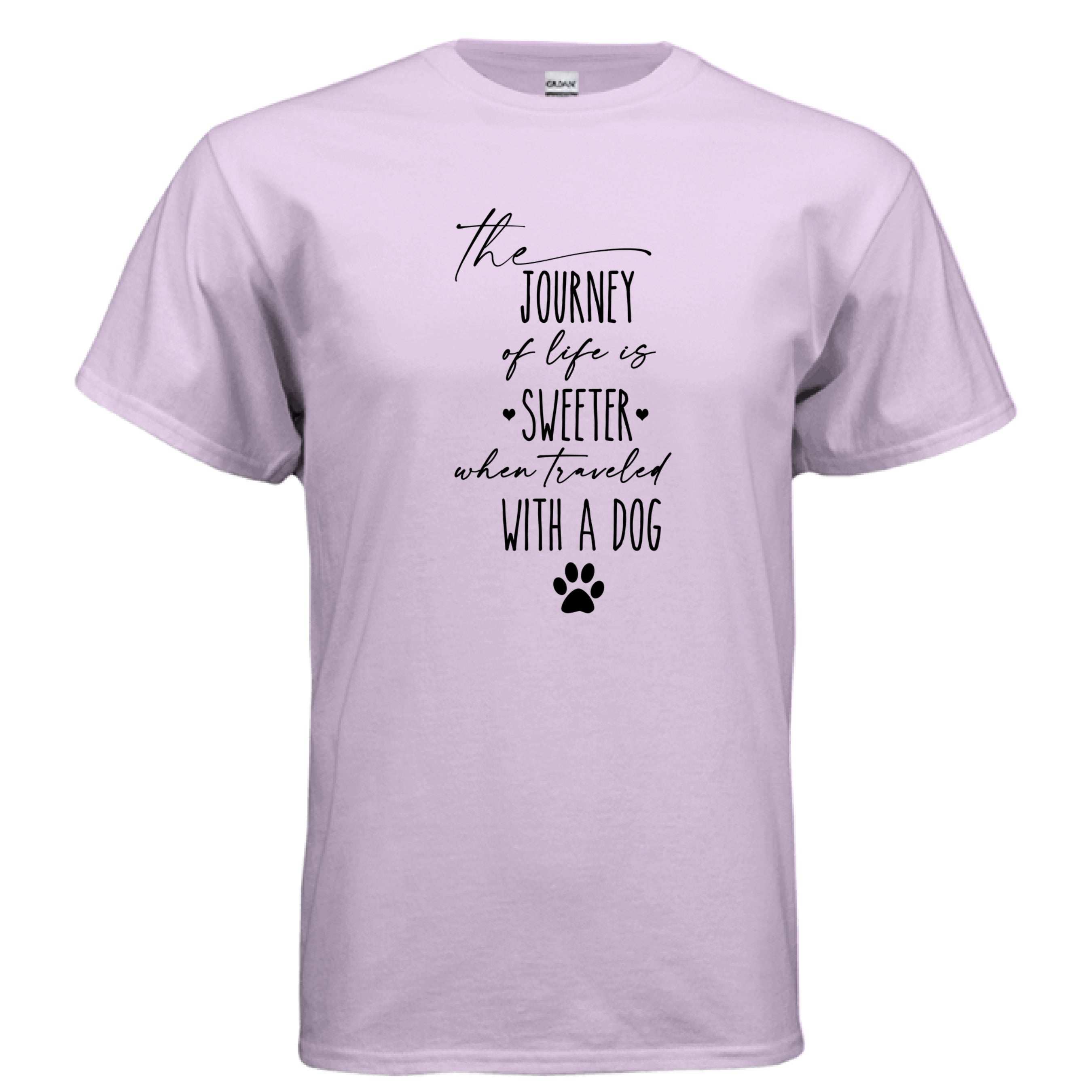 Journey of Life with a Dog T-Shirt - Dog Parent Adventure