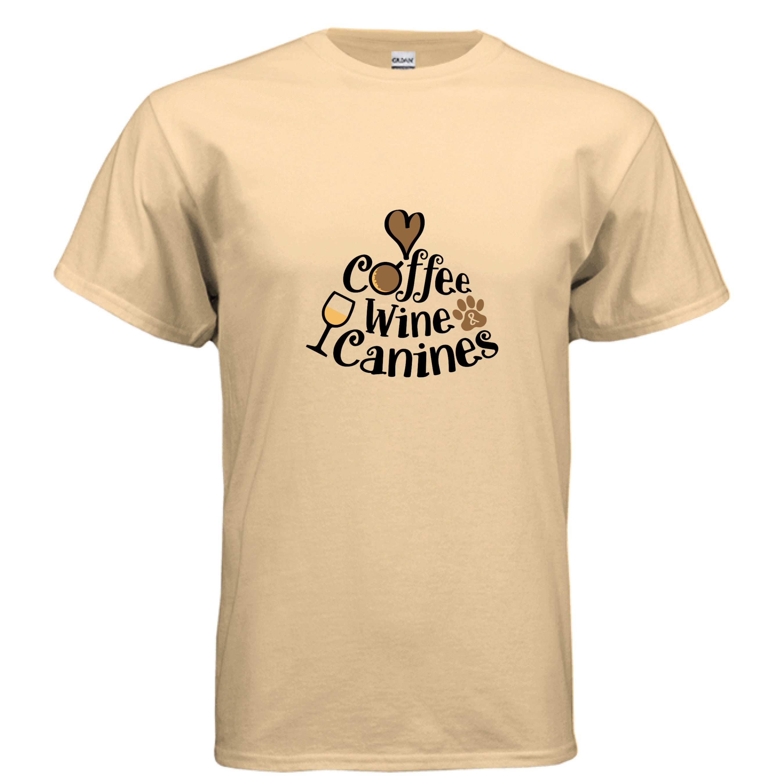 Love Coffee Wine Canines T-Shirt - Dog Parent Lifestyle