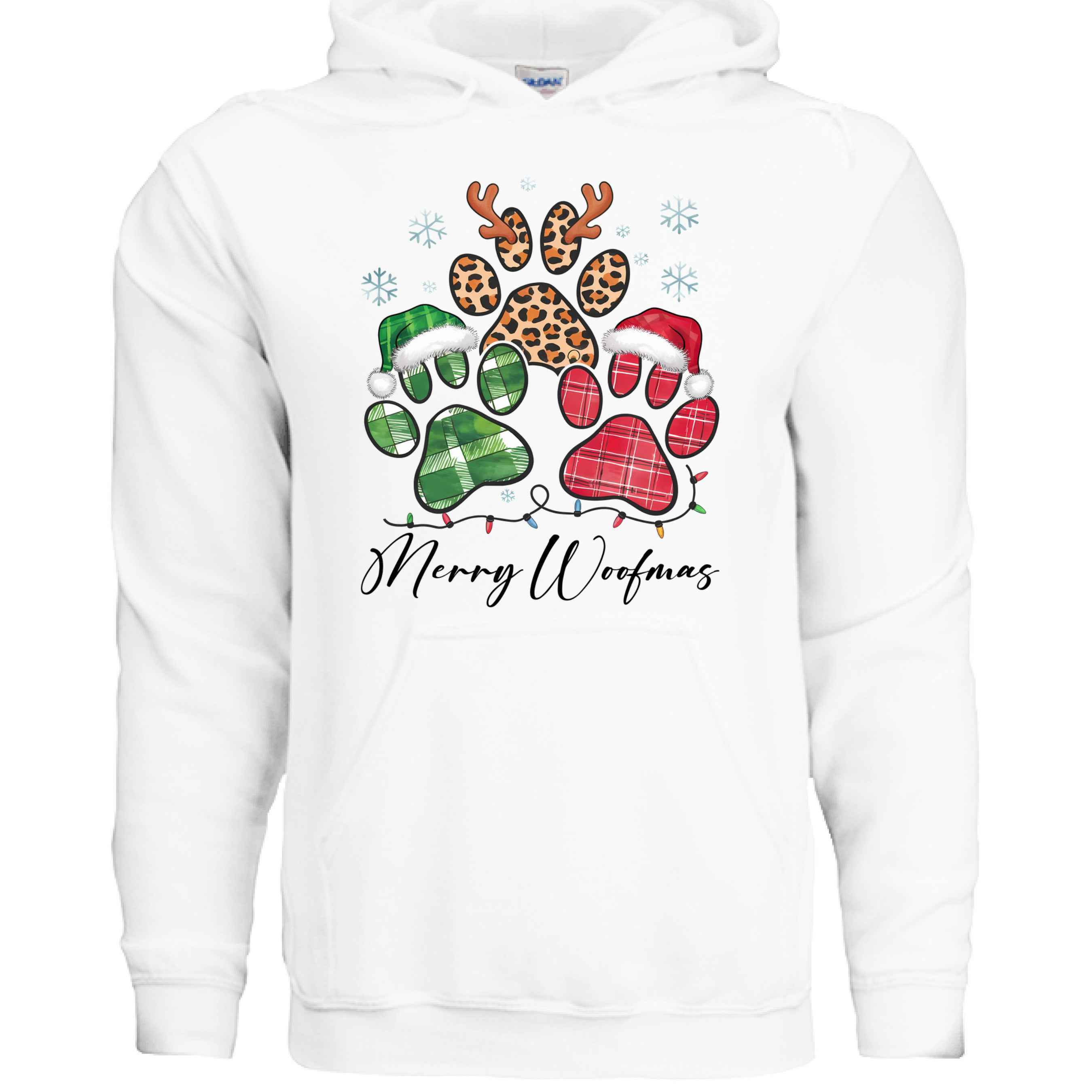 Merry Woofmas Holiday Hoodie for Dog Lovers - Festive Cozy Gift