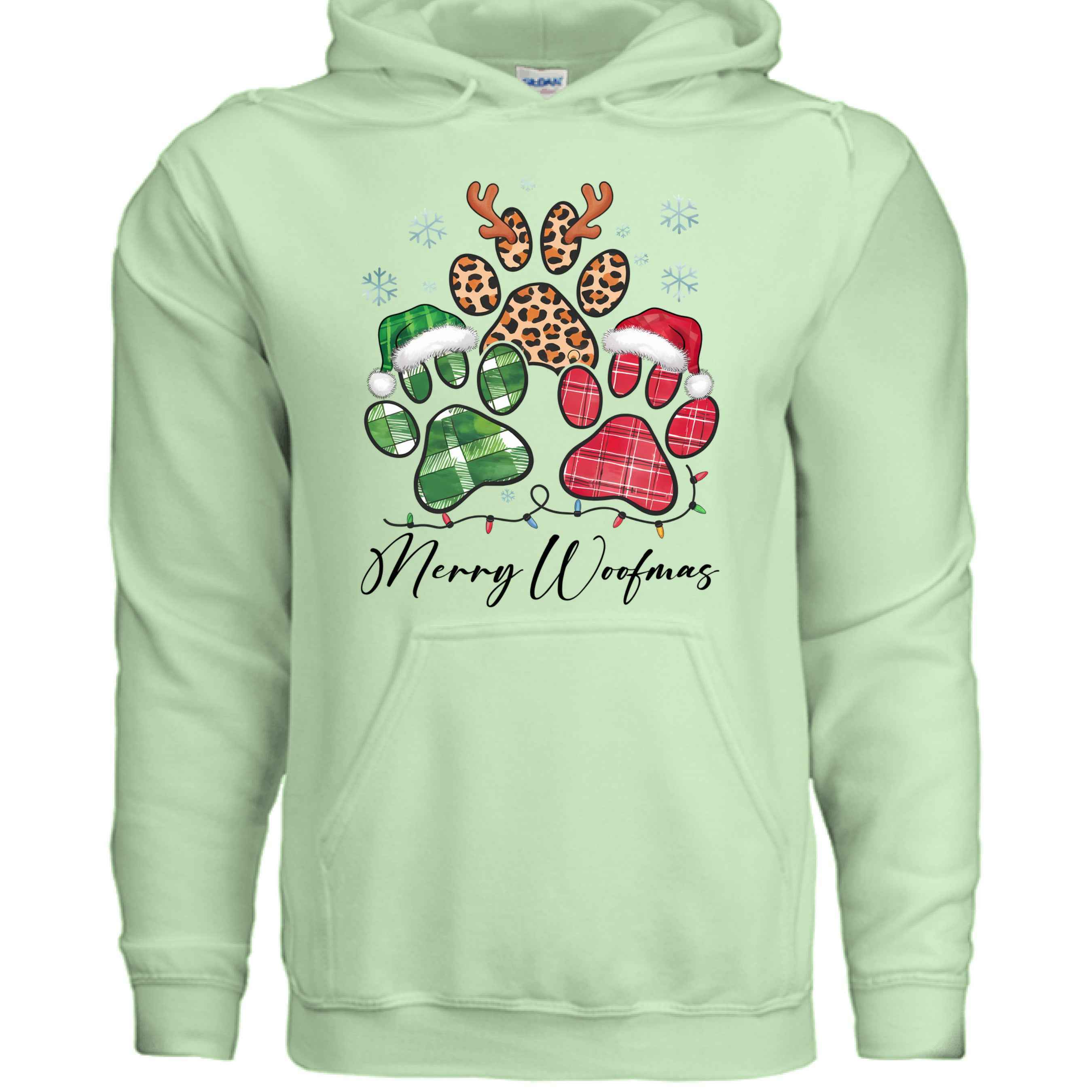 Merry Woofmas Holiday Hoodie for Dog Lovers - Festive Cozy Gift