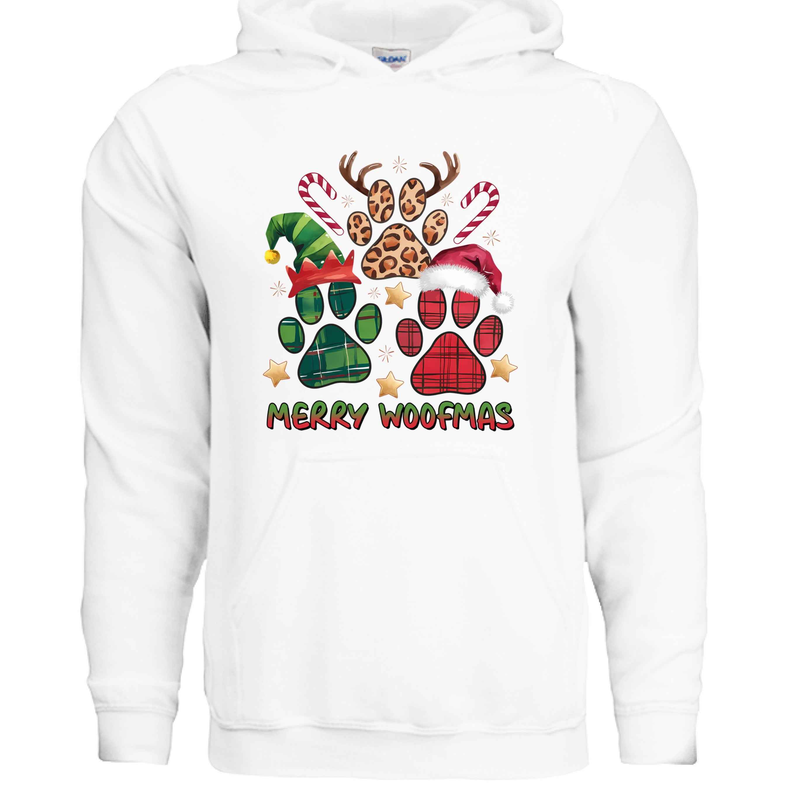 Merry Woofmas Holiday Hoodie with Reindeer Antlers for Dogs