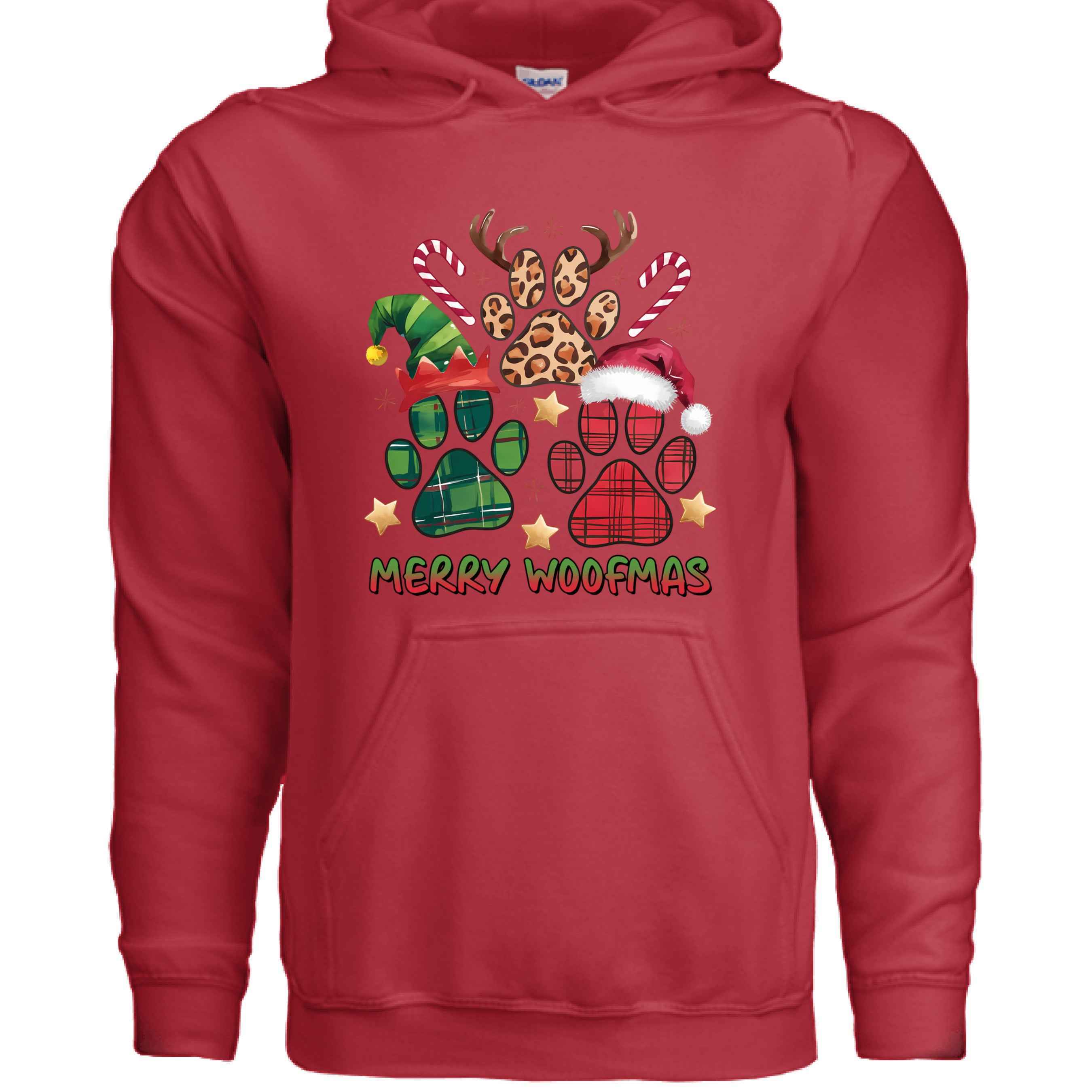 Merry Woofmas Holiday Hoodie with Reindeer Antlers for Dogs