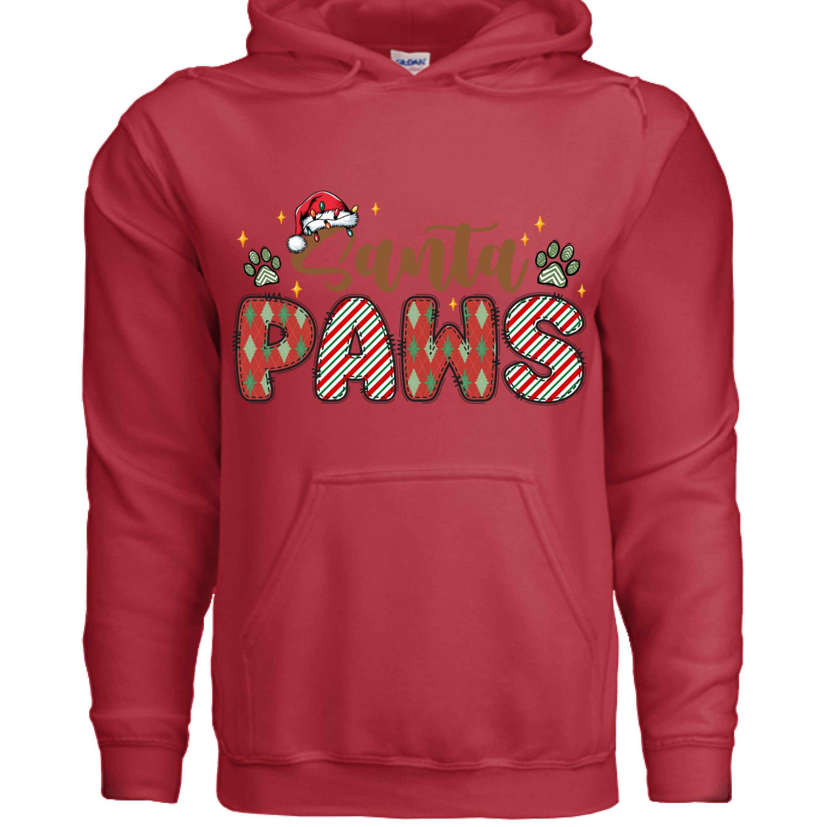 Santa Paws Holiday Hoodie for Dog Lovers - Cozy Festive Gift