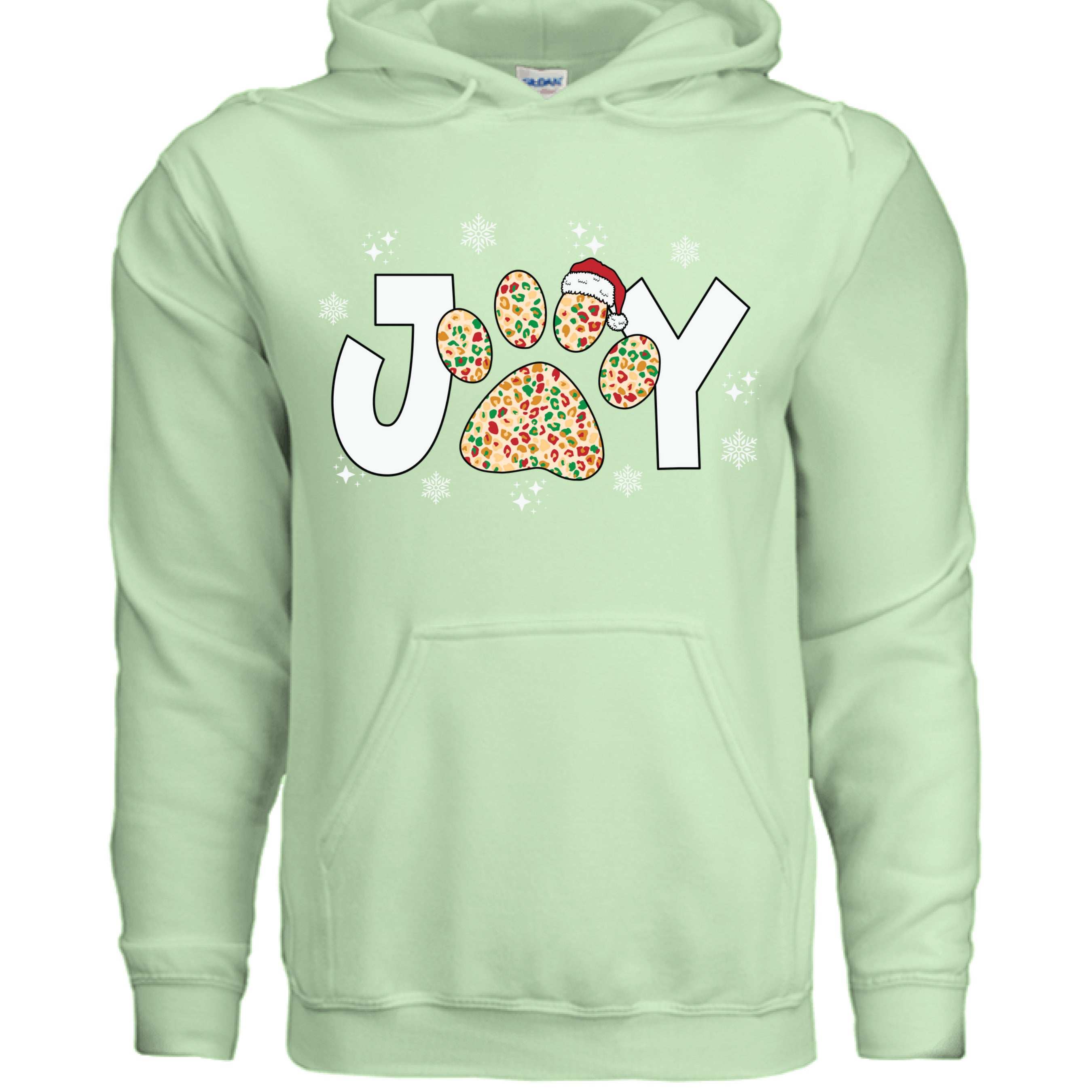 Joy Paw Hoodie - Festive Christmas Pet Lover Sweatshirt