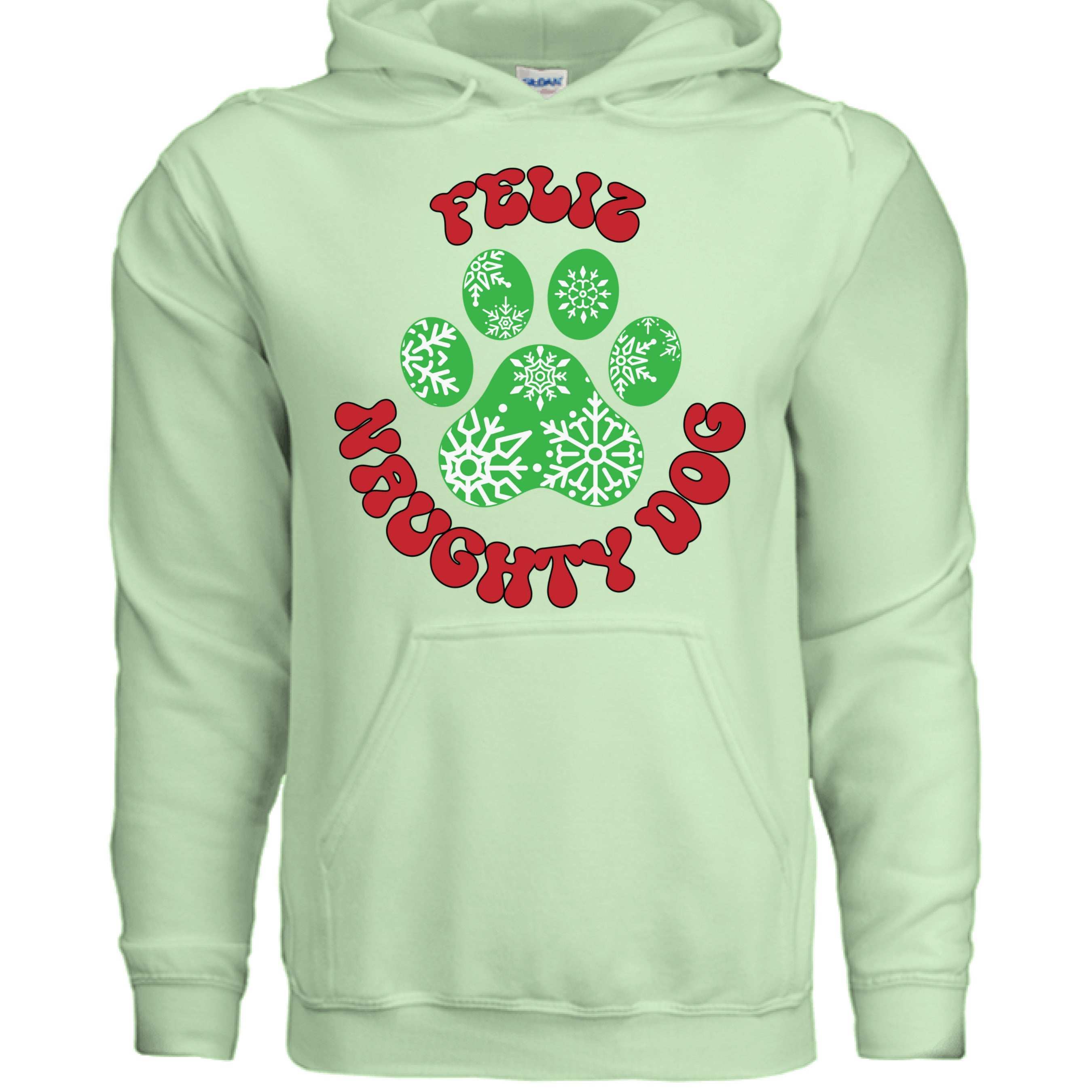 Feliz Naughty Hoodie - Funny Christmas Pet Lover Sweatshirt