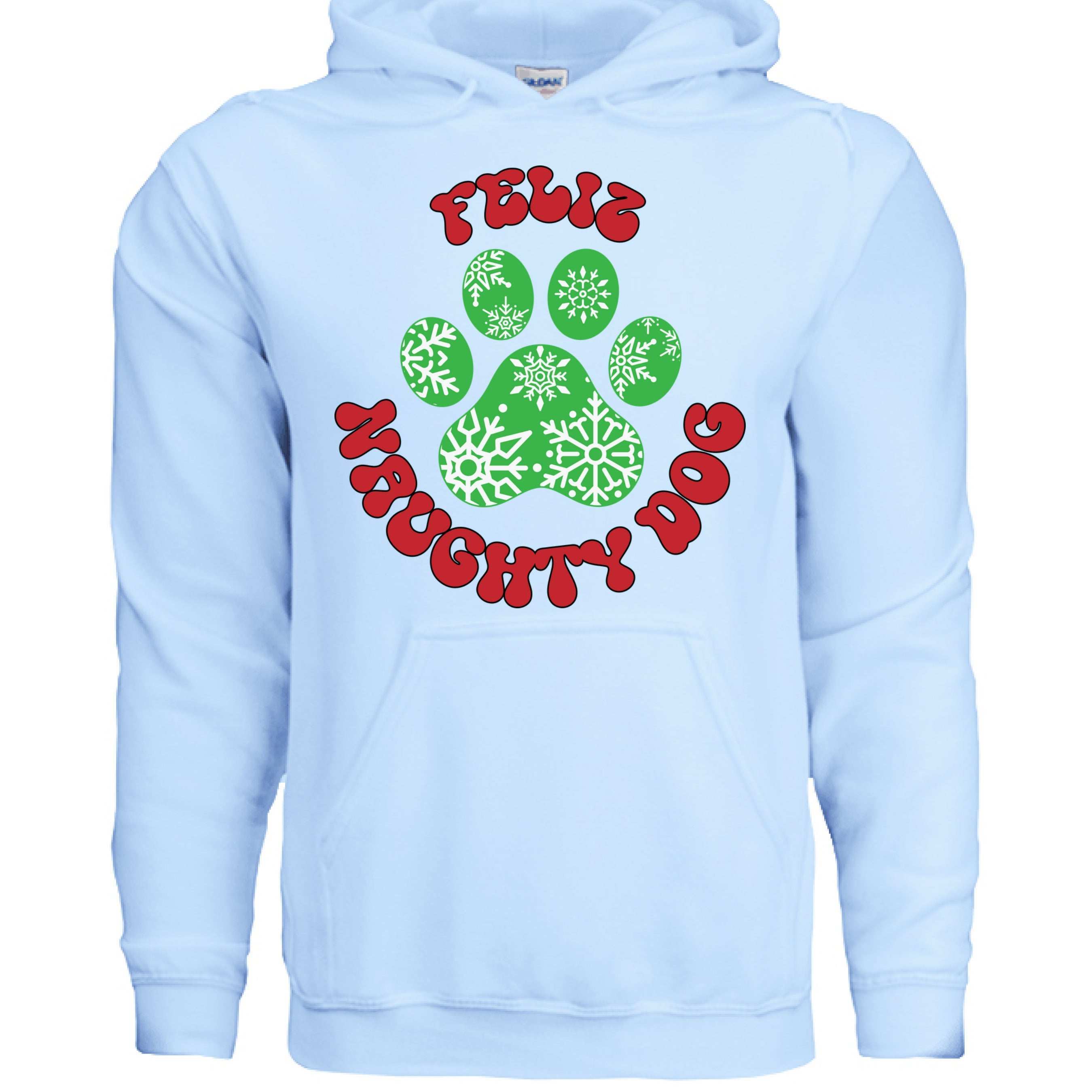 Feliz Naughty Hoodie - Funny Christmas Pet Lover Sweatshirt