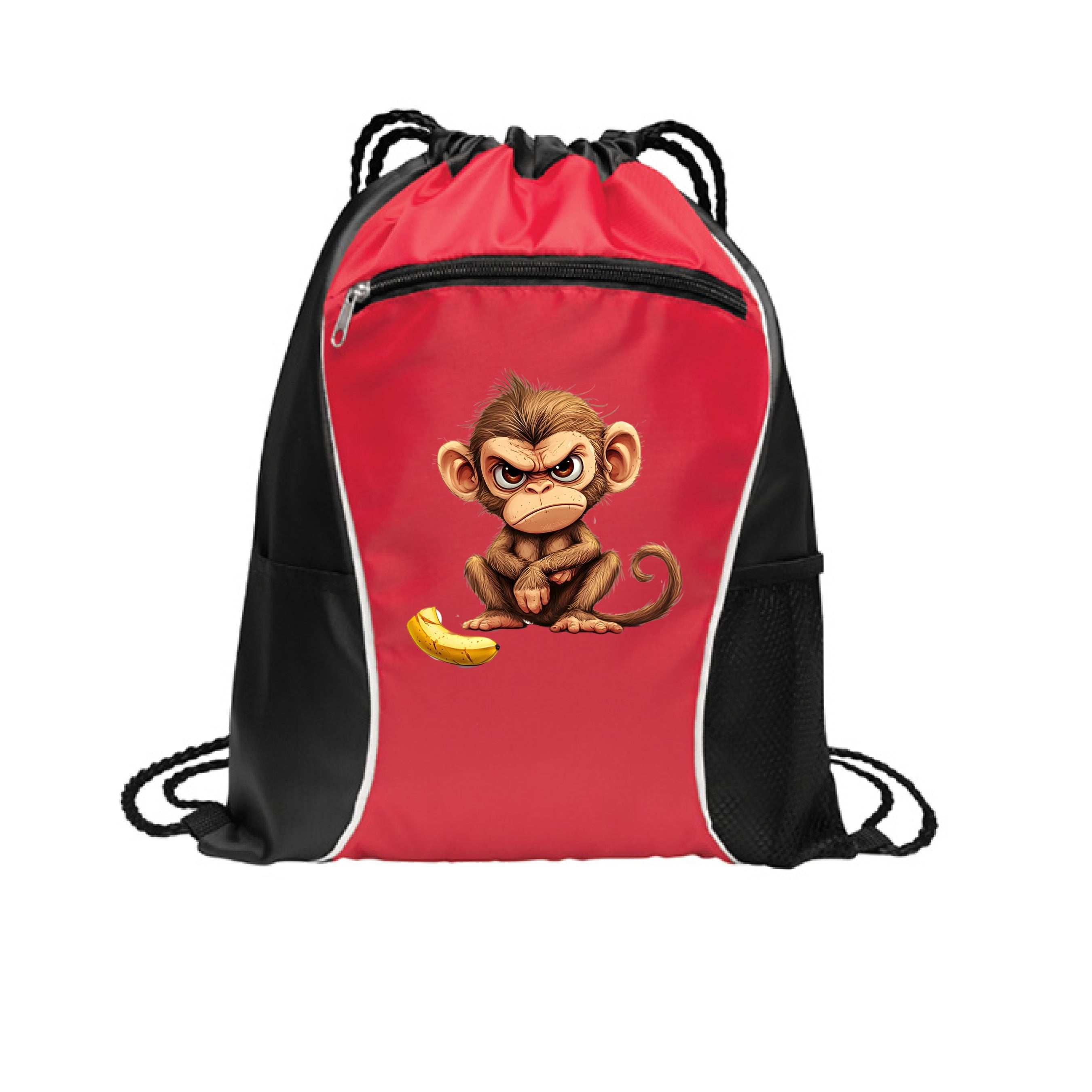 Monkey Drawstring Bag - Fun Cinch Pack for Pet Lovers