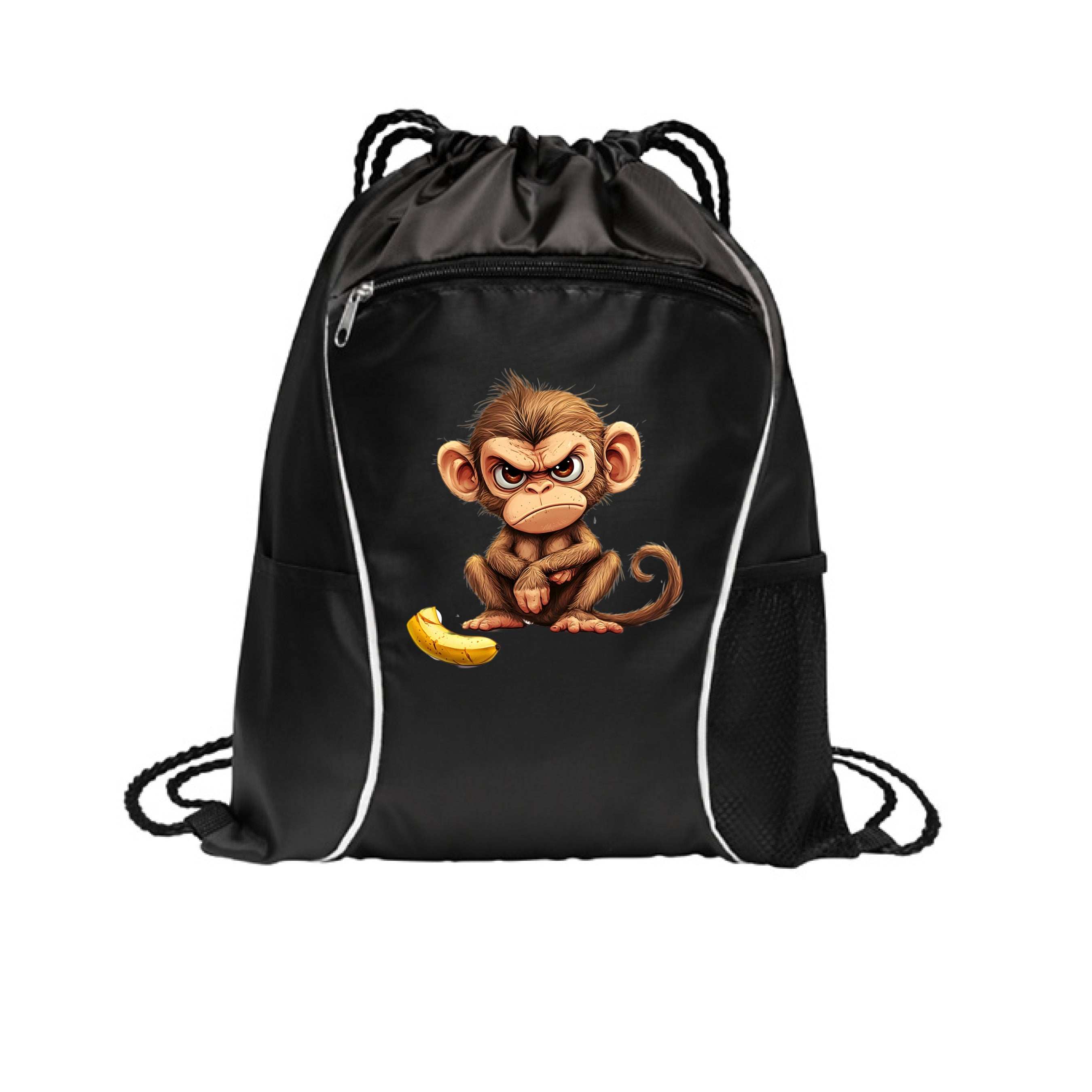 Monkey Drawstring Bag - Fun Cinch Pack for Pet Lovers