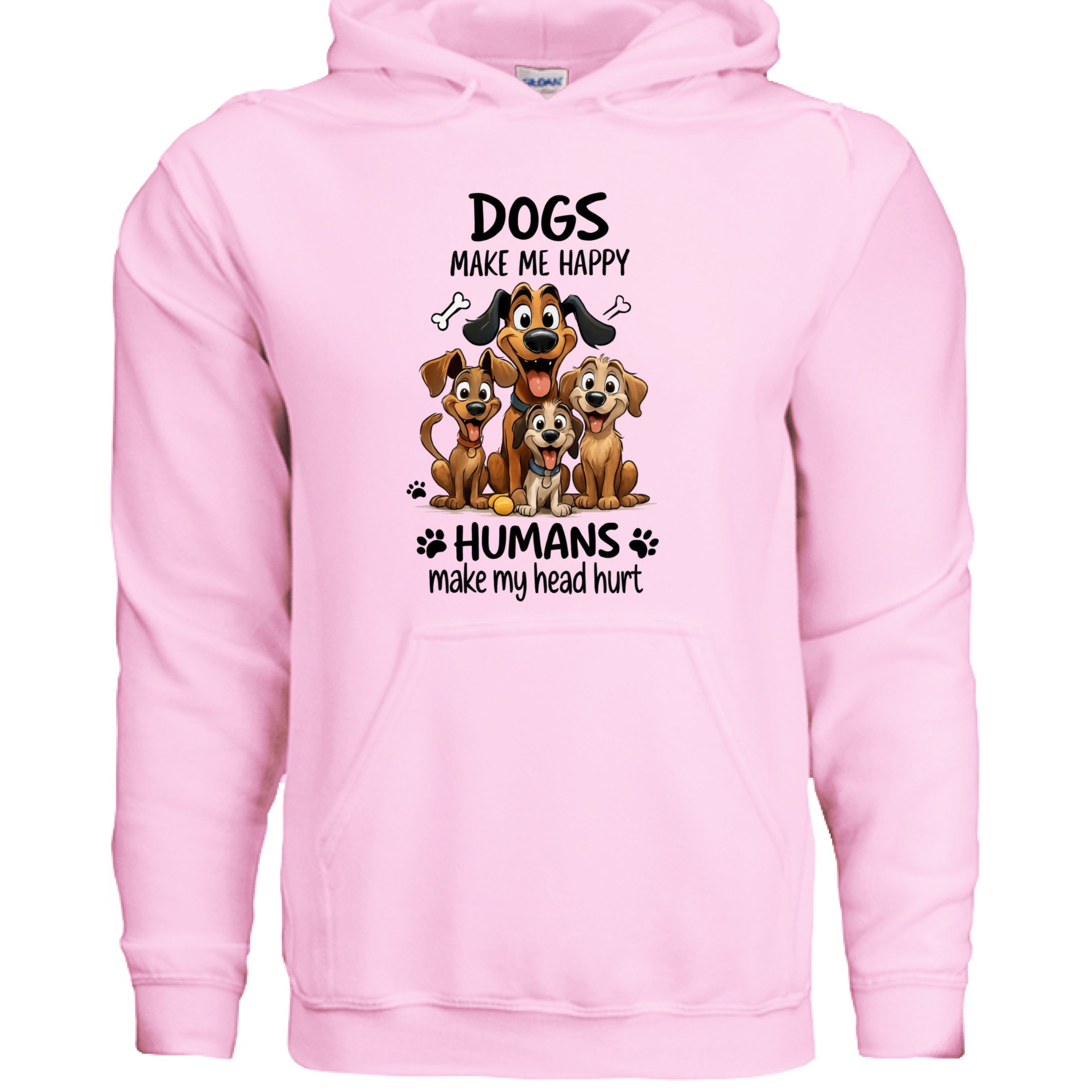 Humans Hurt My Head Hoodie - Funny Pet Lover Sweatshirt