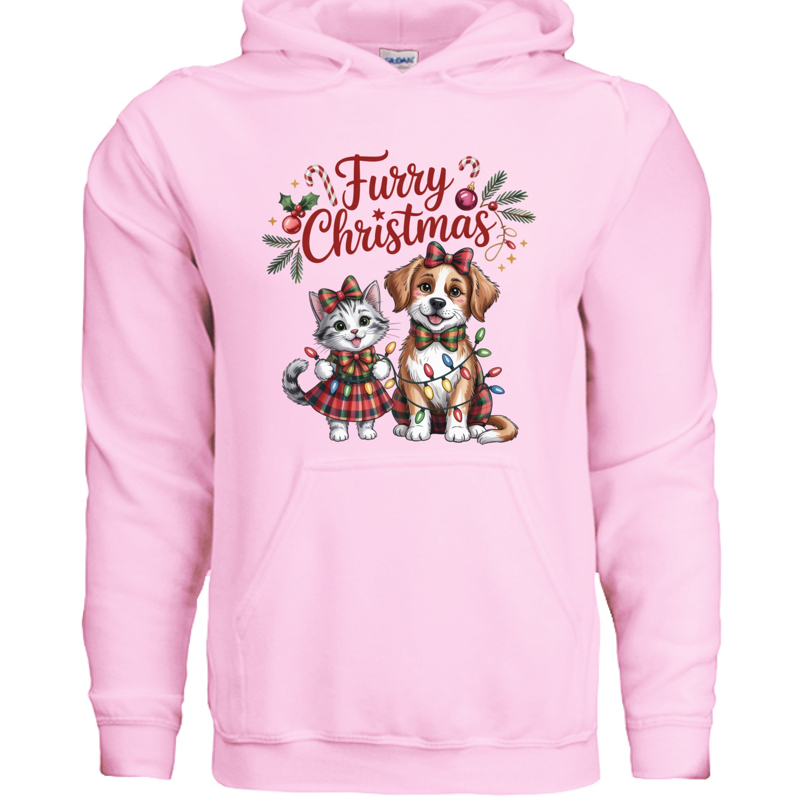 Furry Christmas Hoodie - Cat & Dog Holiday Sweatshirt