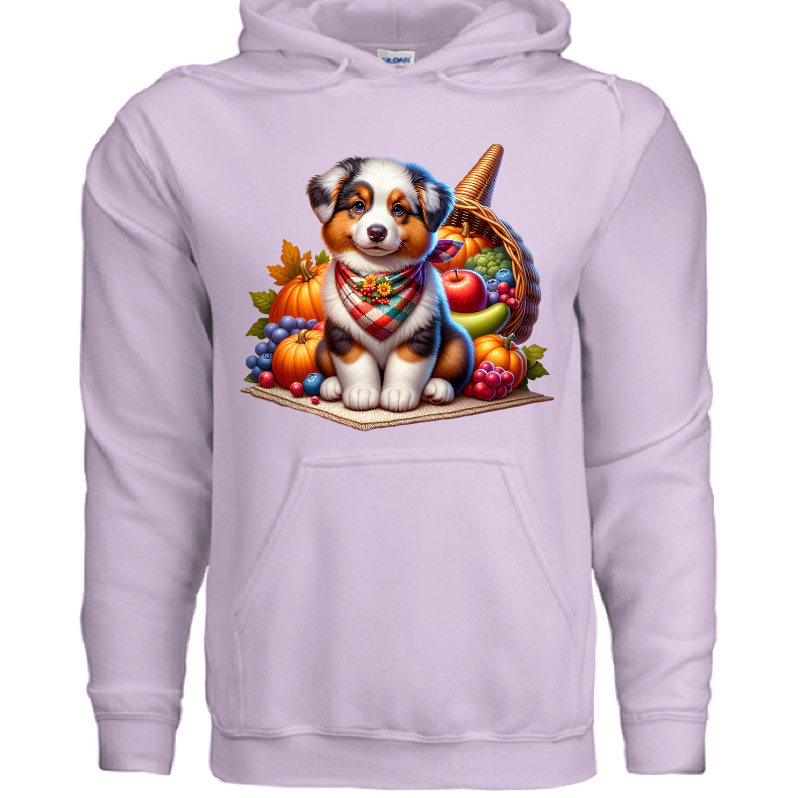 Collie Thanksgiving Hoodie - Puppy Turkey Hat Sweatshirt