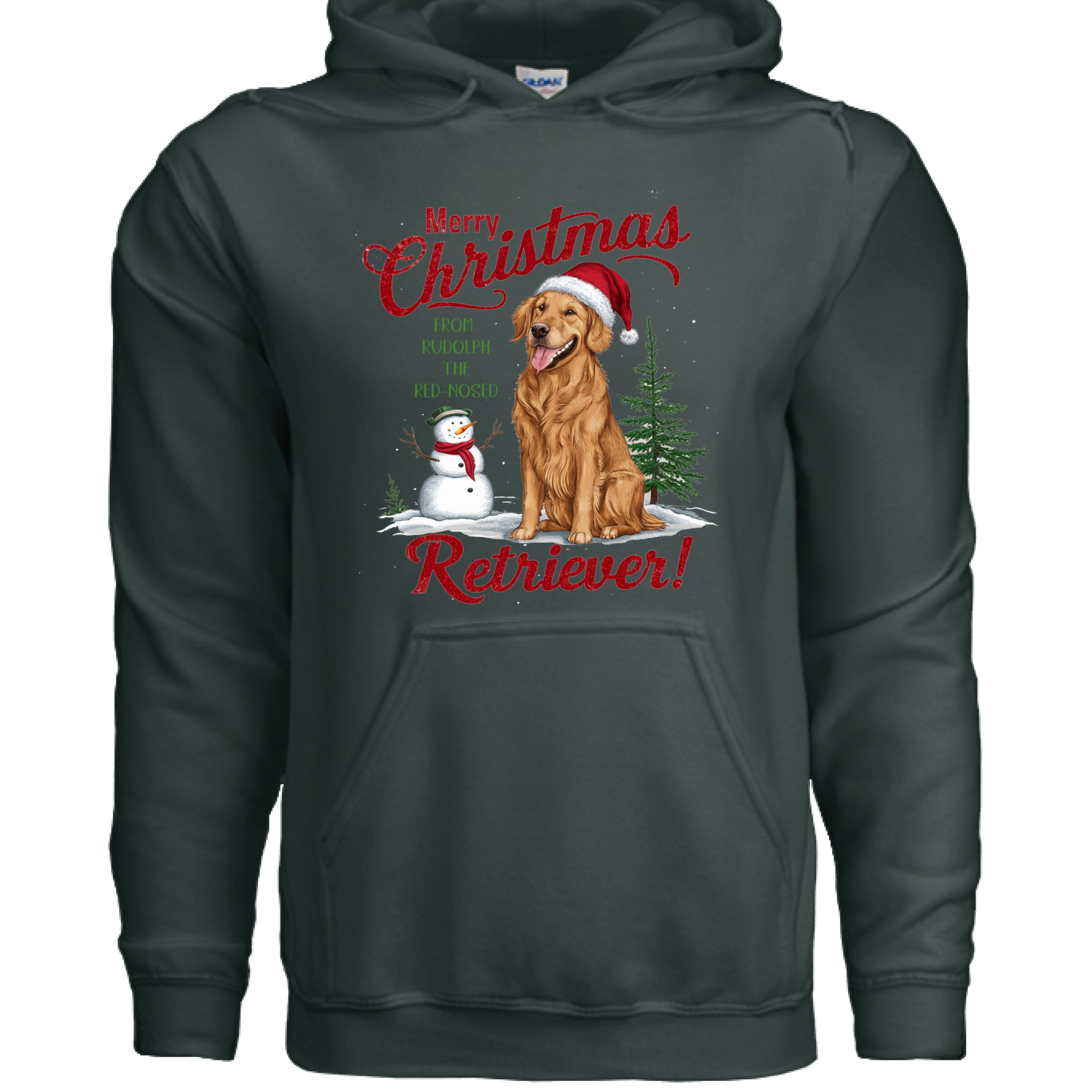 Red Nose Retriever Hoodie - Merry Christmas Sweatshirt