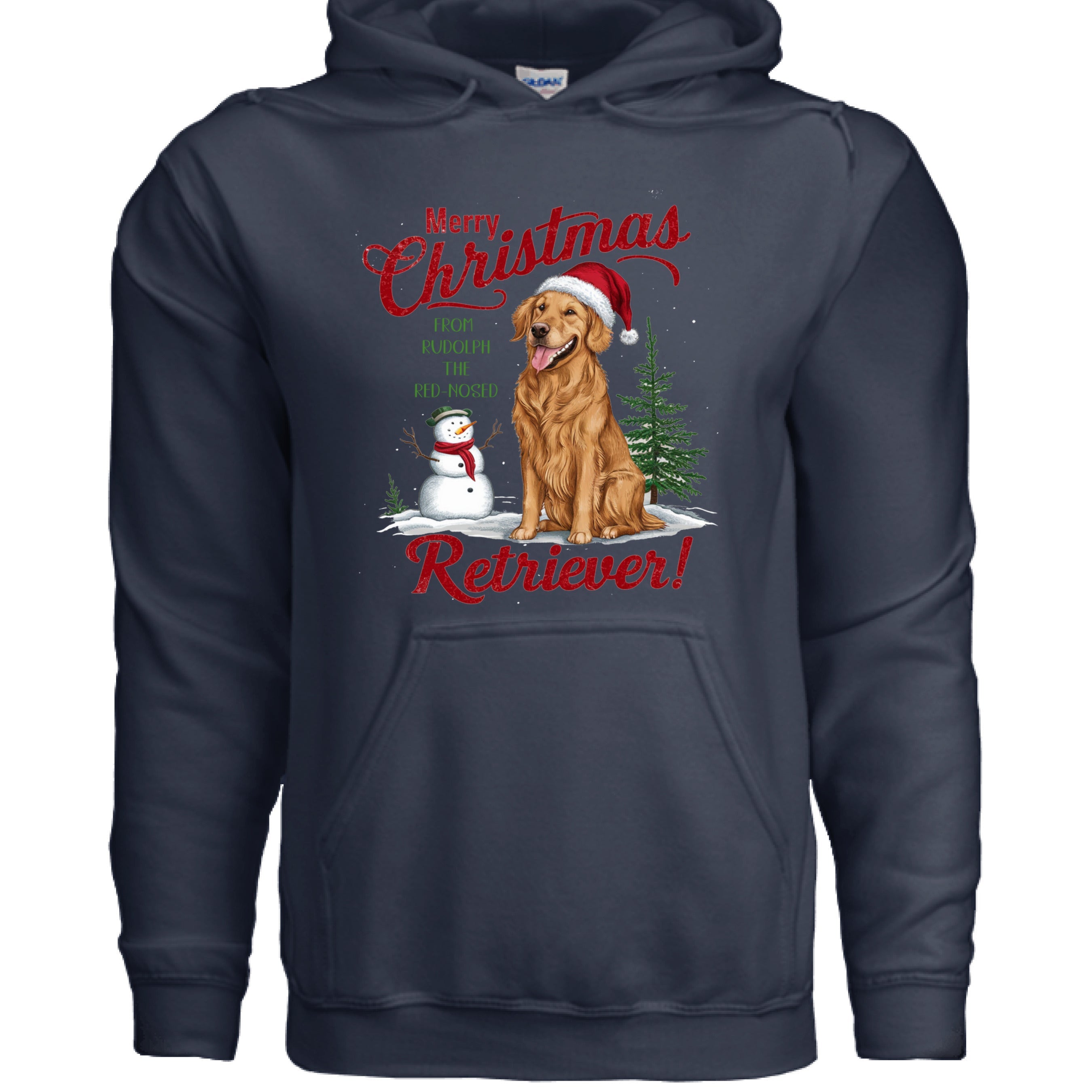 Red Nose Retriever Hoodie - Merry Christmas Sweatshirt