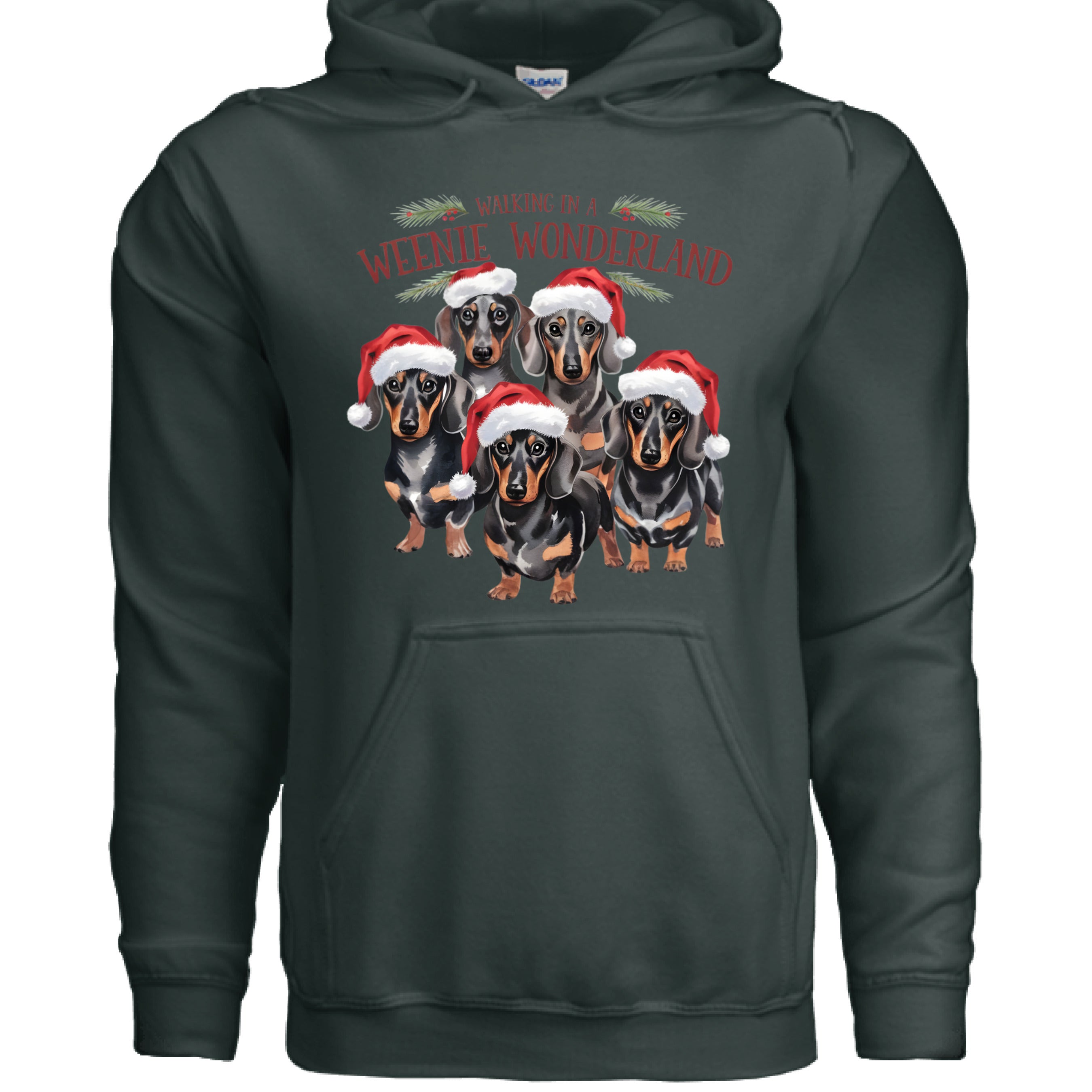 Weenie Wonderland Hoodie - Dachshund Lover Sweatshirt