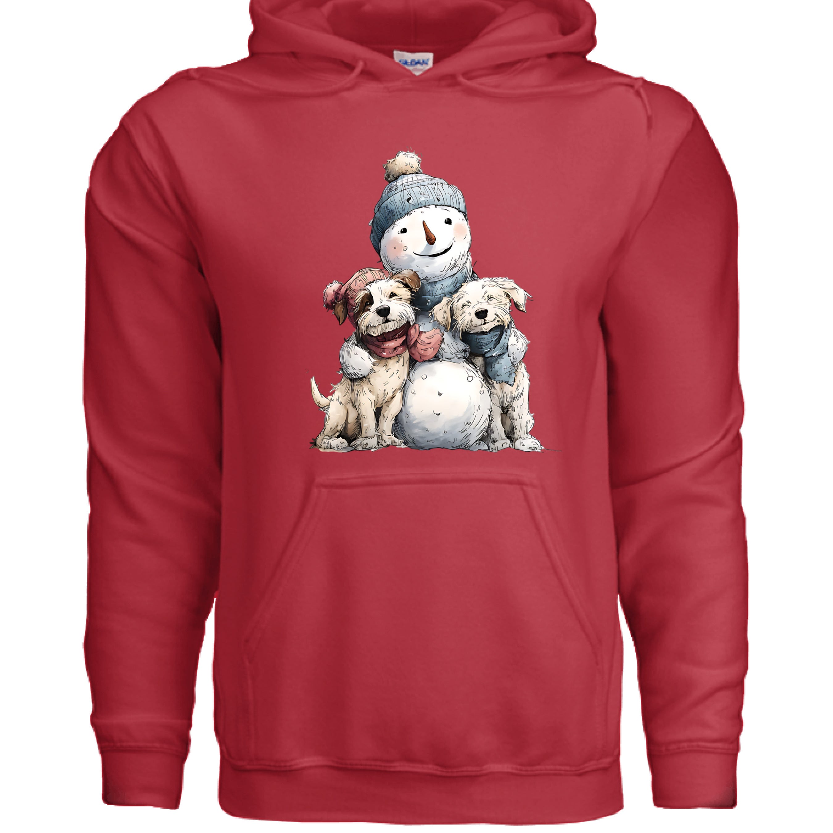 Snowman Hugs Hoodie - Cozy Winter Pet Lover Sweatshirt