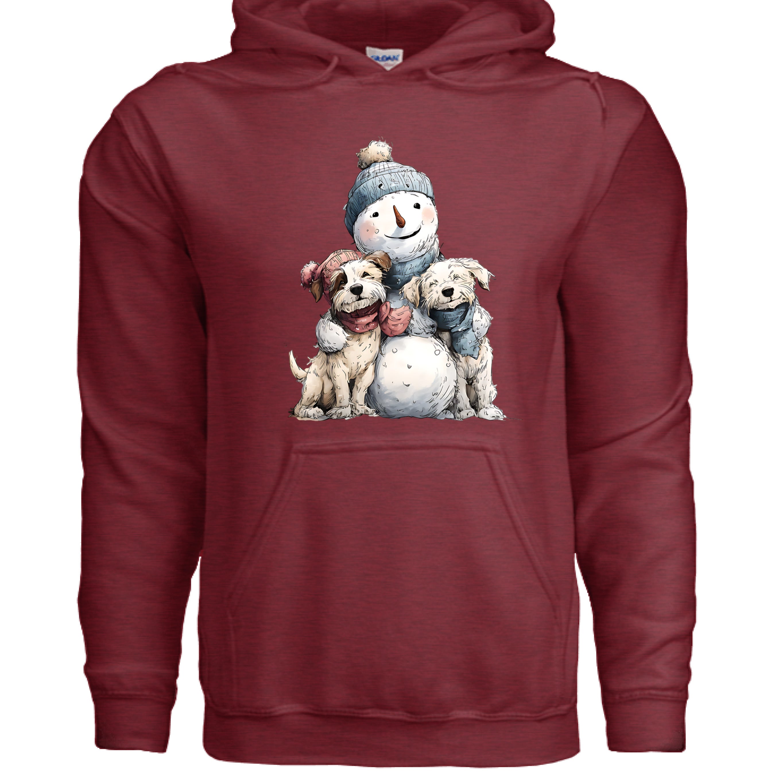Snowman Hugs Hoodie - Cozy Winter Pet Lover Sweatshirt