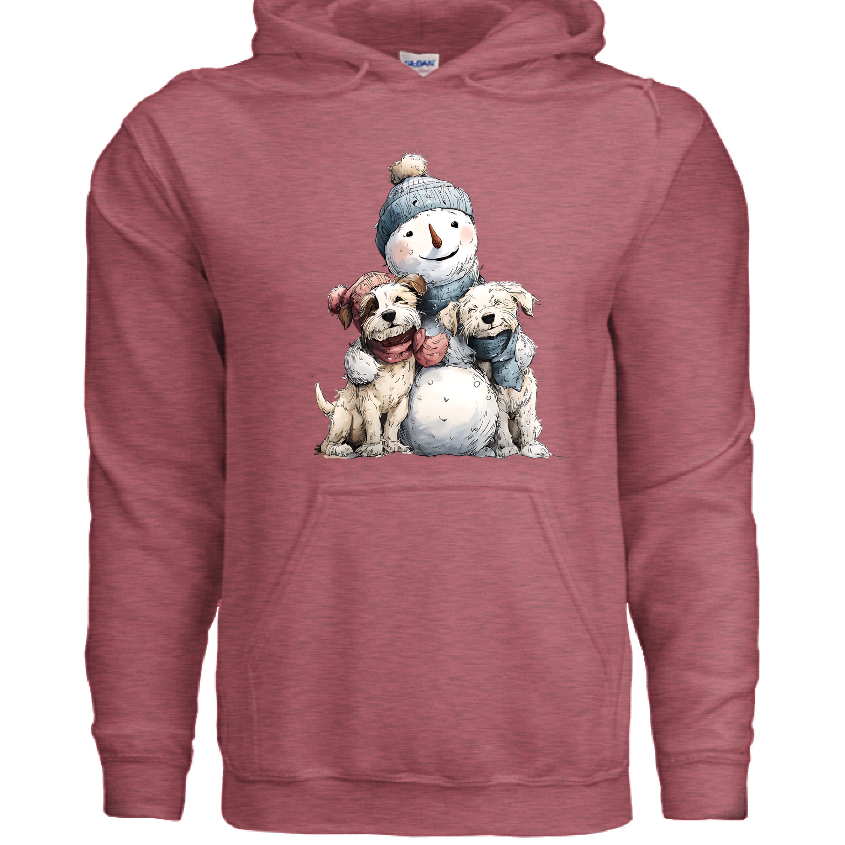 Snowman Hugs Hoodie - Cozy Winter Pet Lover Sweatshirt