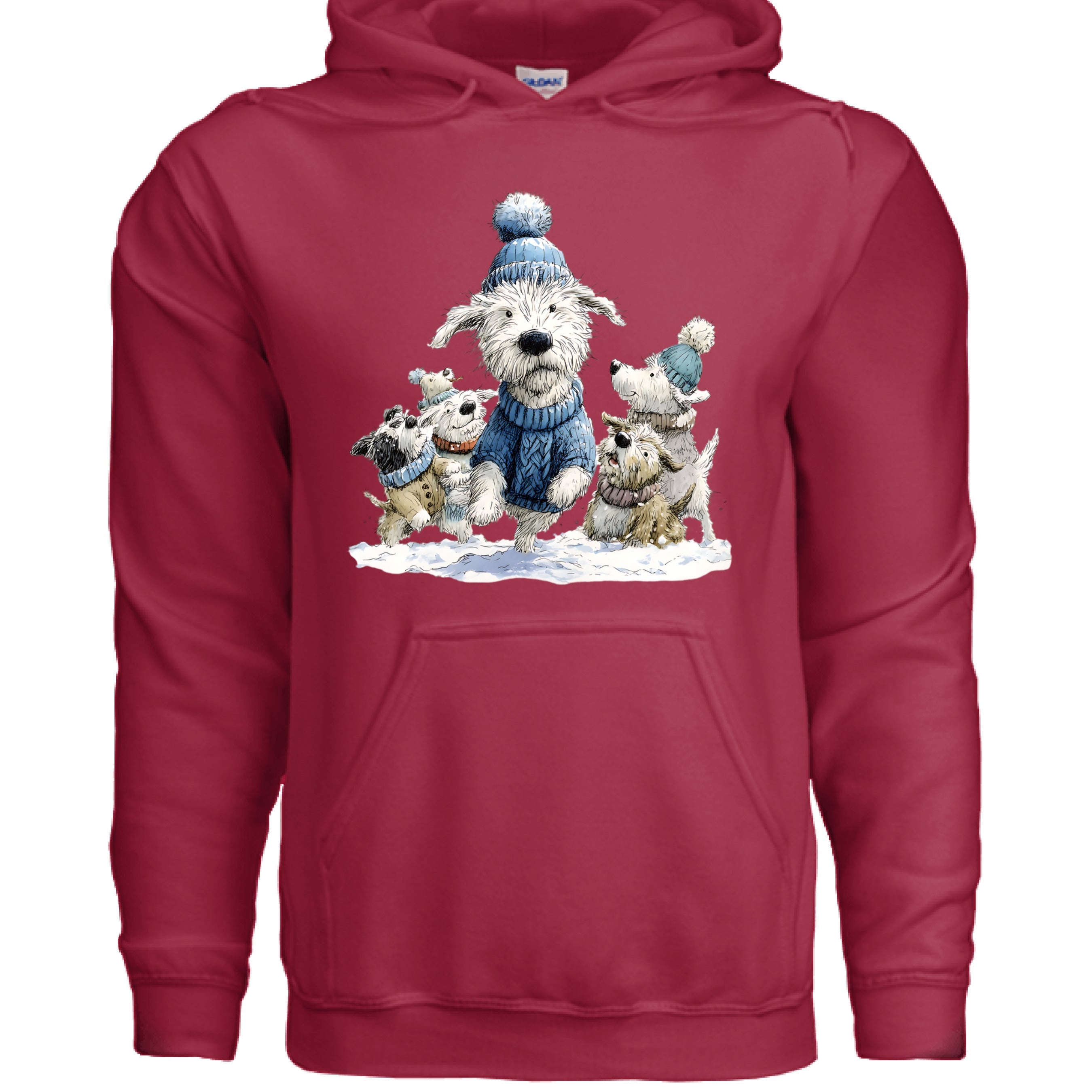 Snow Pups Hoodie - Winter Dog Lover Sweatshirt