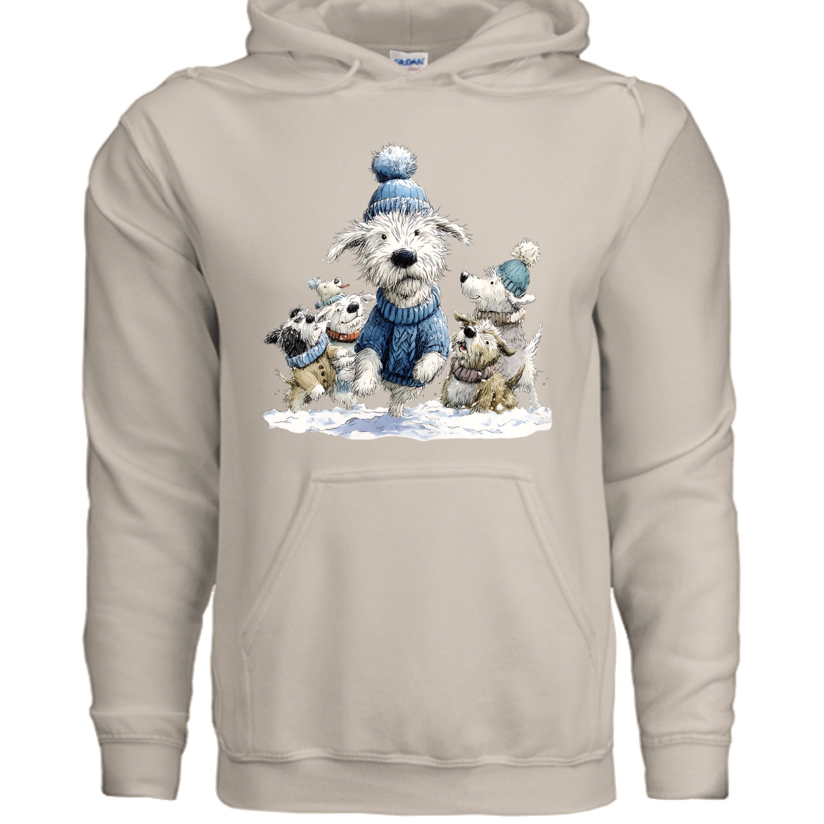 Snow Pups Hoodie - Winter Dog Lover Sweatshirt