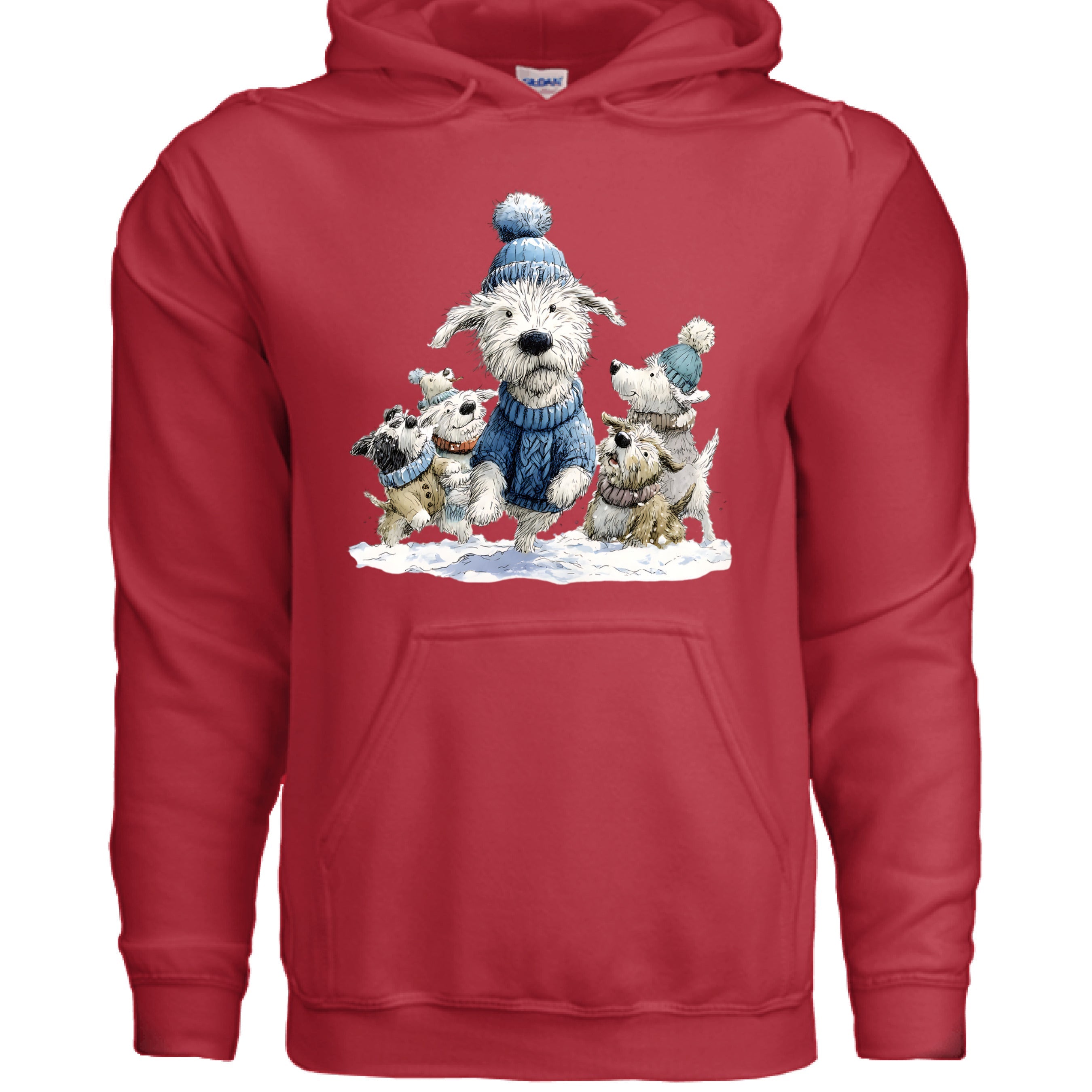 Snow Pups Hoodie - Winter Dog Lover Sweatshirt