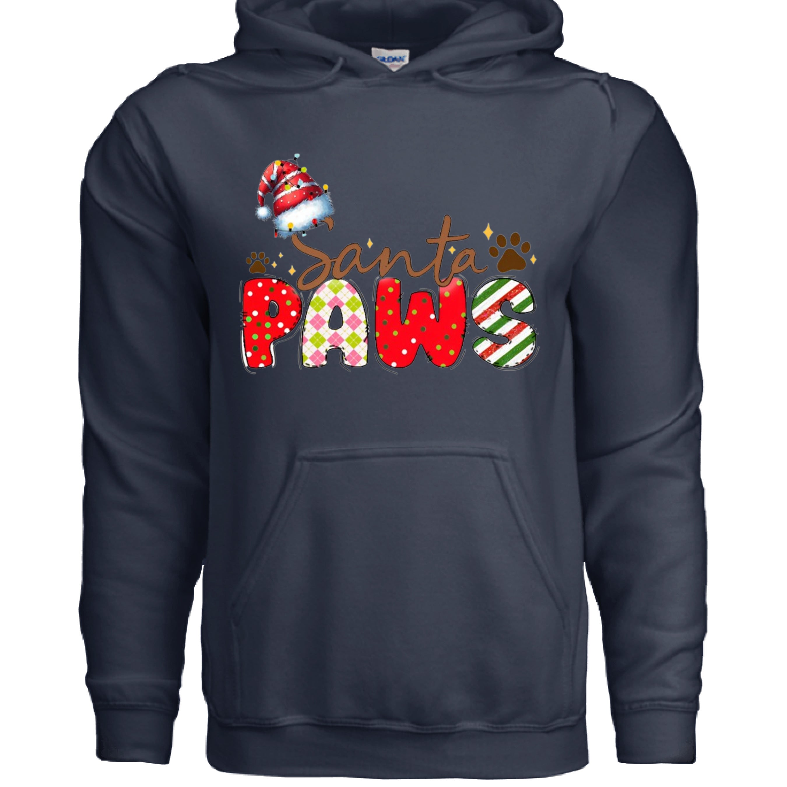 Santa Paws Hoodie - Festive Pet Lover Sweatshirt