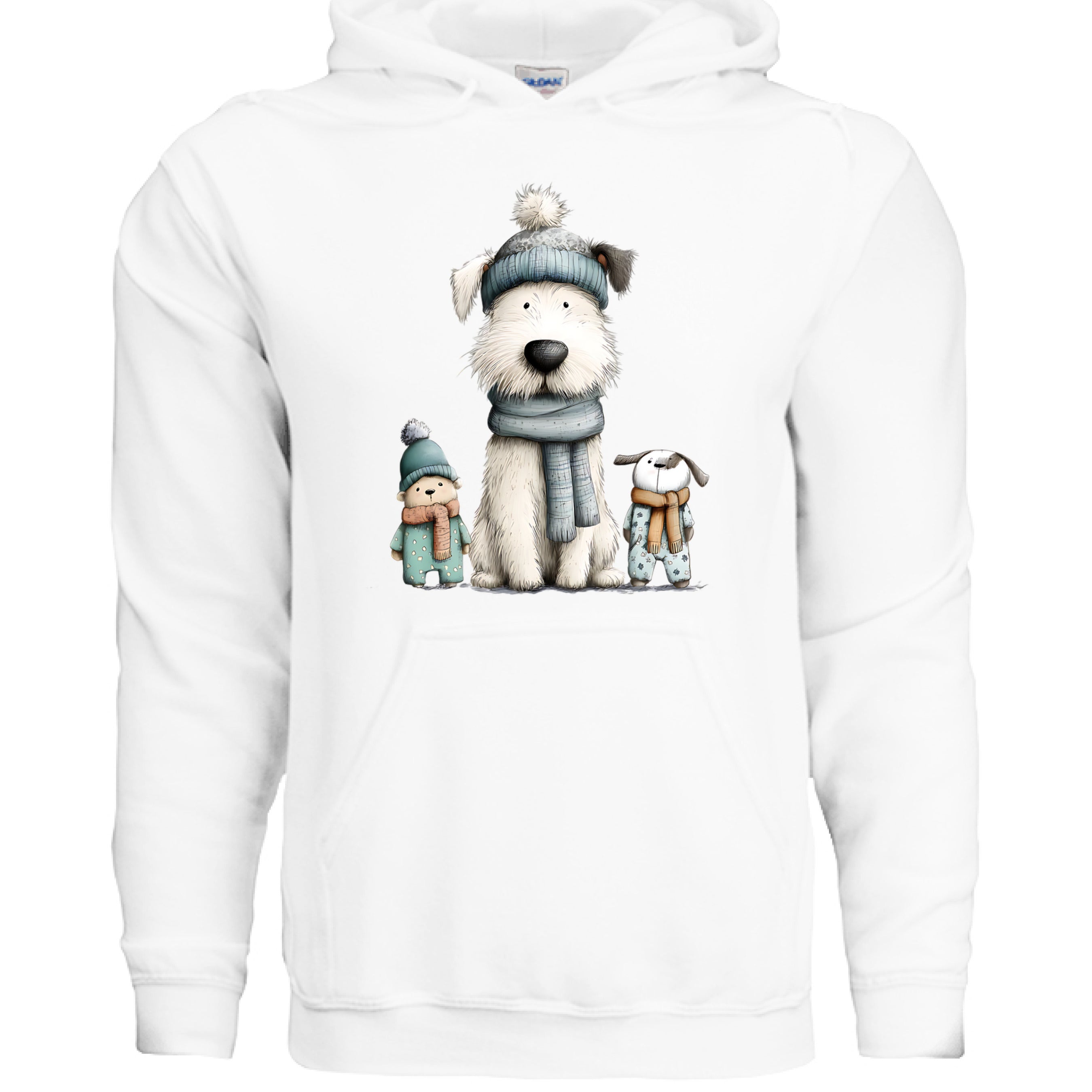 Whimsy Pup Hoodie - Playful Dog Lover Sweatshirt