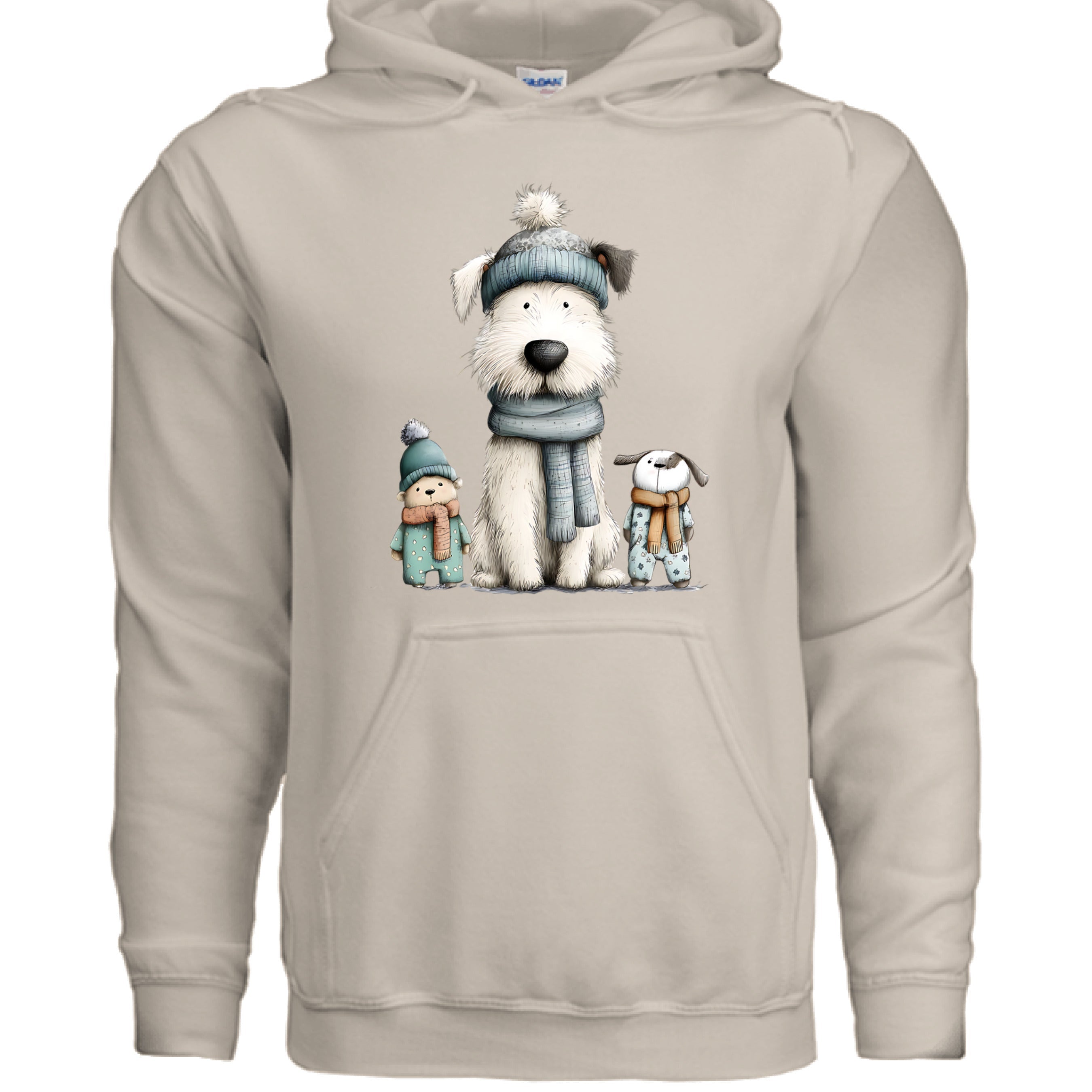 Whimsy Pup Hoodie - Playful Dog Lover Sweatshirt
