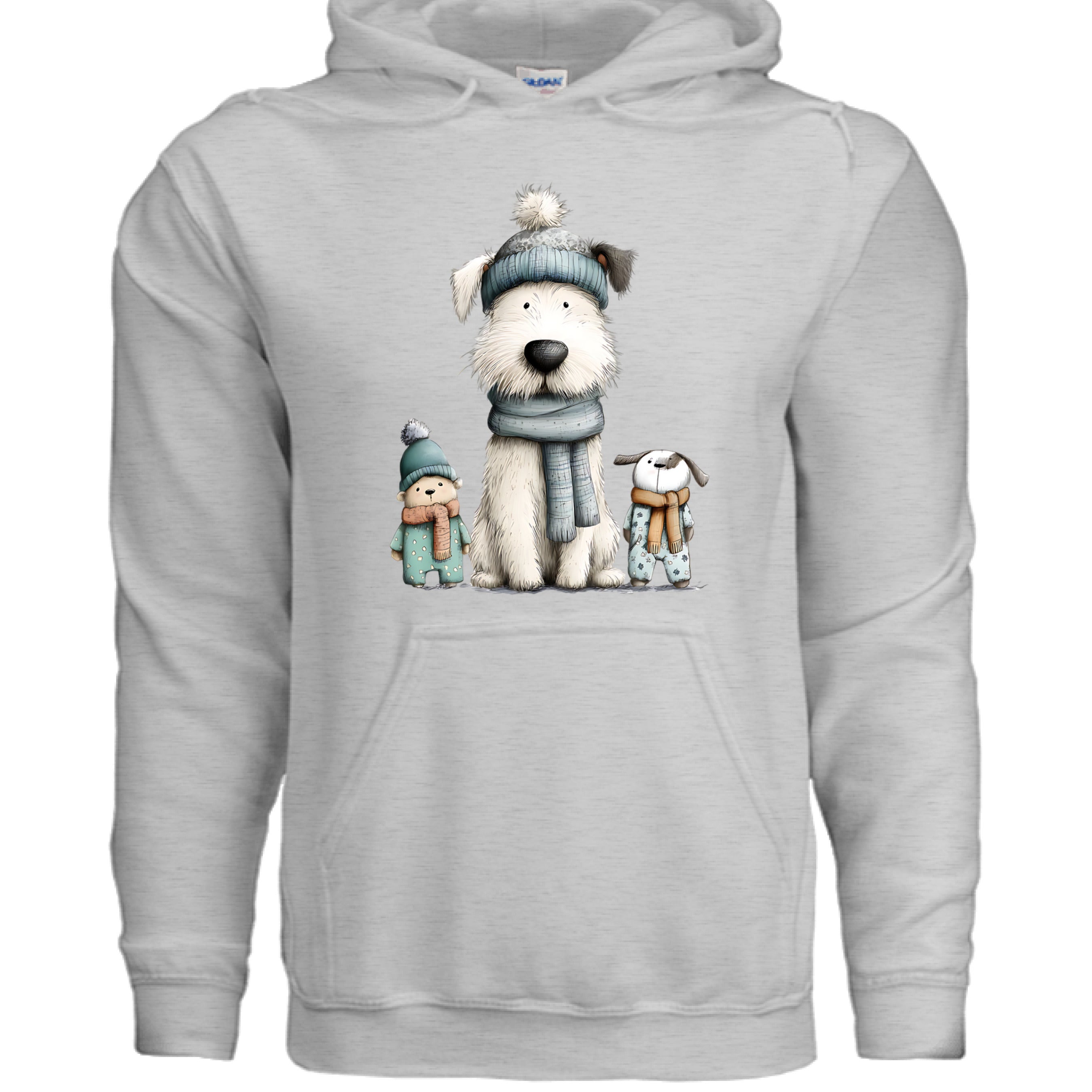 Whimsy Pup Hoodie - Playful Dog Lover Sweatshirt