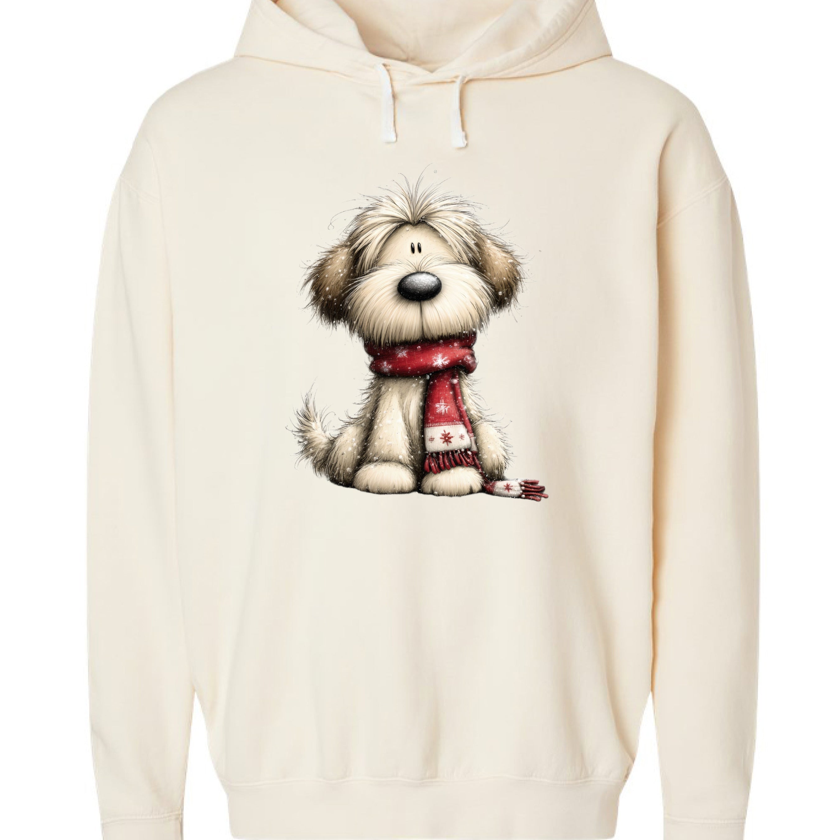 Whimsy Dog Scarf - Comfort Colors Cozy Sweatshirt