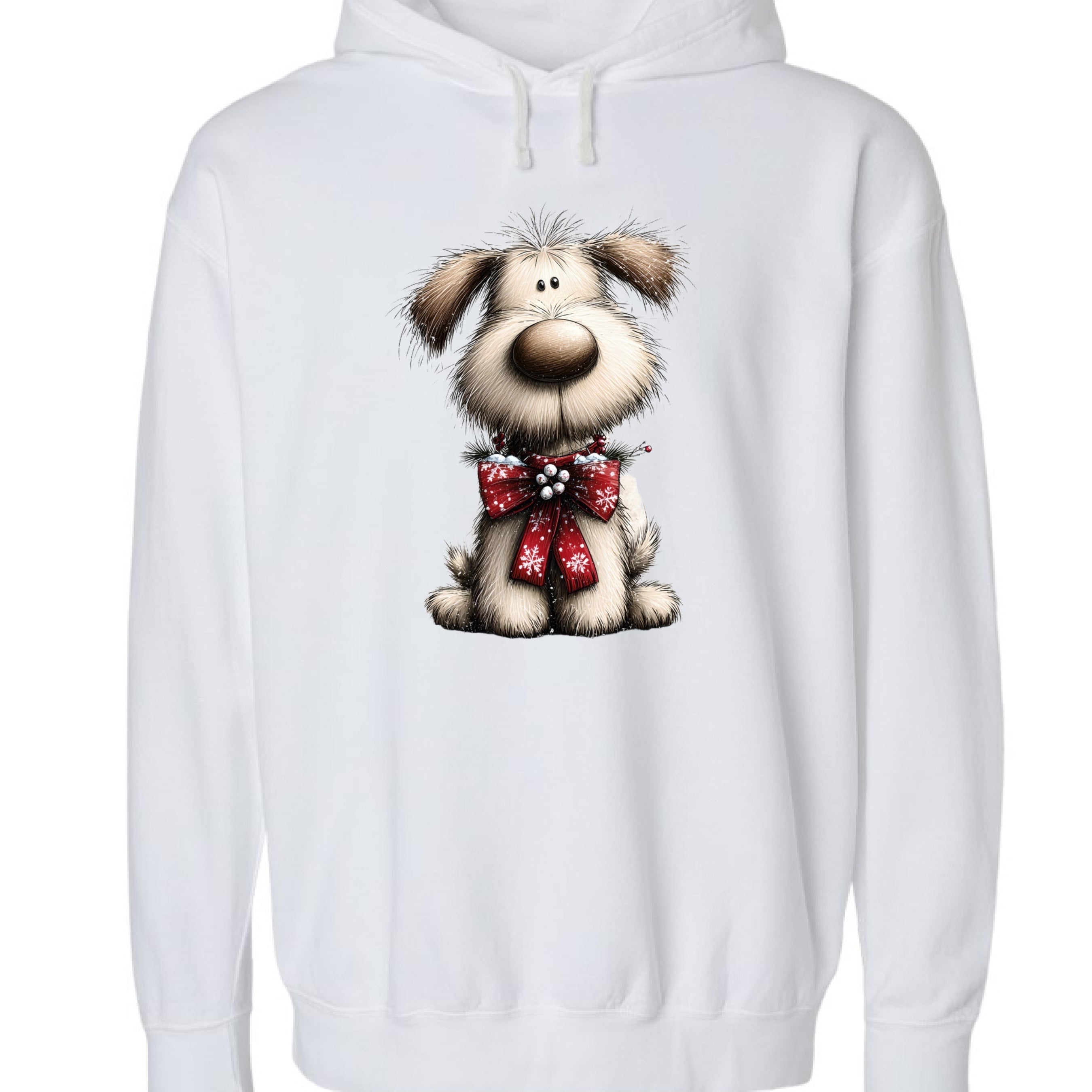 Comfort Colors Whimsy Ribbon Pup Hoodie