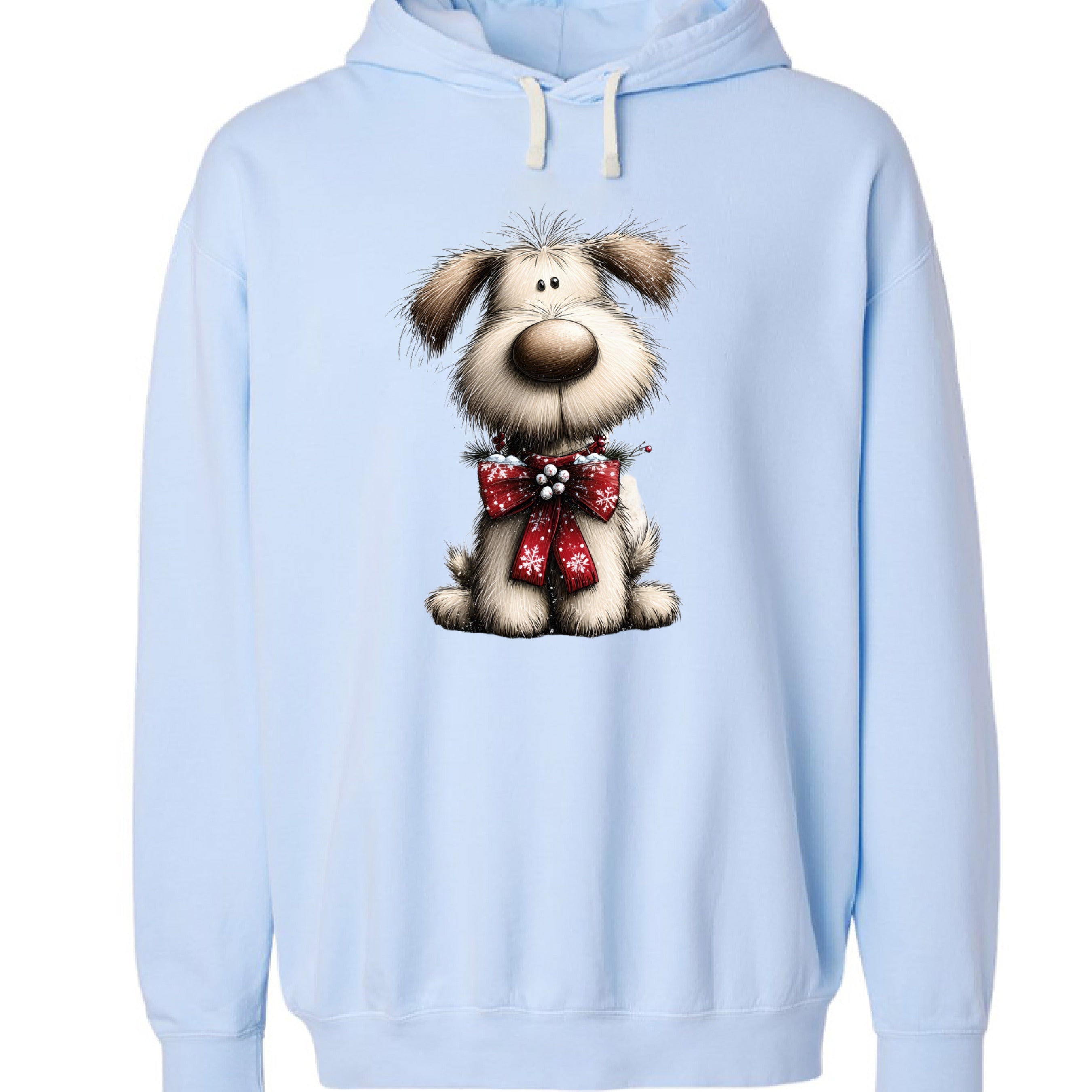 Comfort Colors Whimsy Ribbon Pup Hoodie