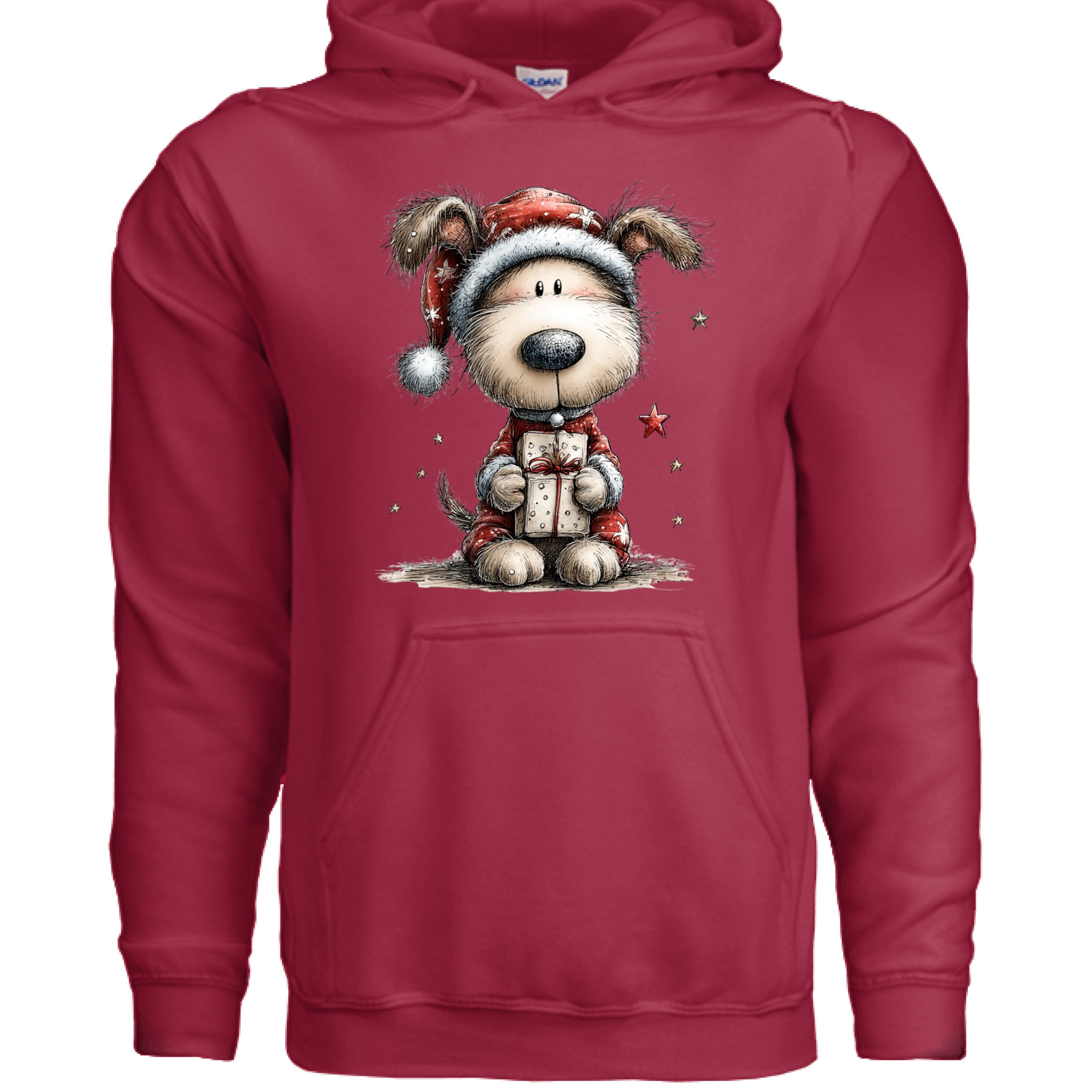 Whimsy Pup Christmas - Dog Lover Holiday Hoodie Gift