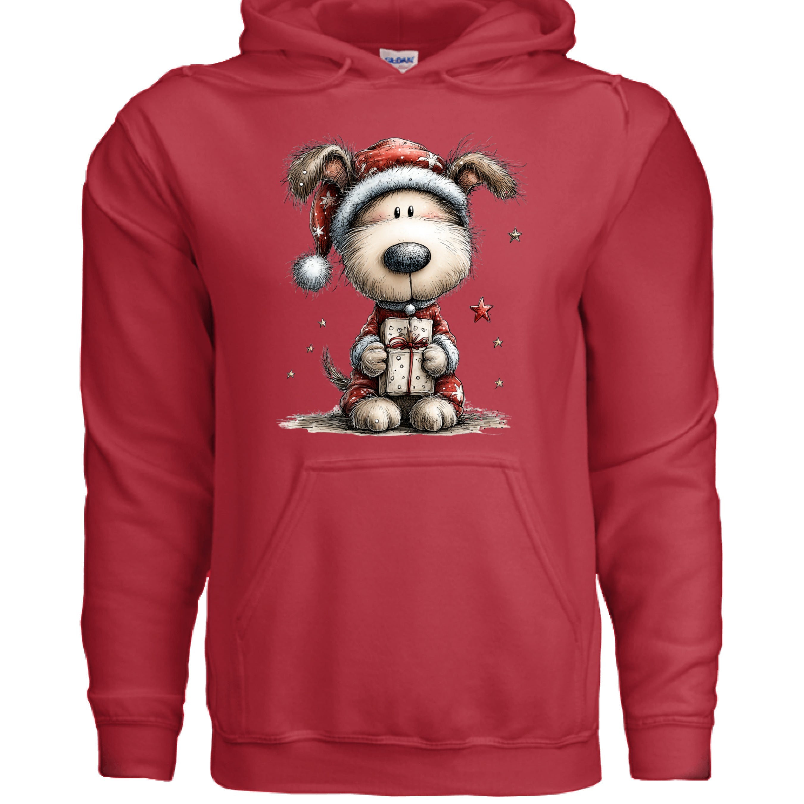 Whimsy Pup Christmas - Dog Lover Holiday Hoodie Gift