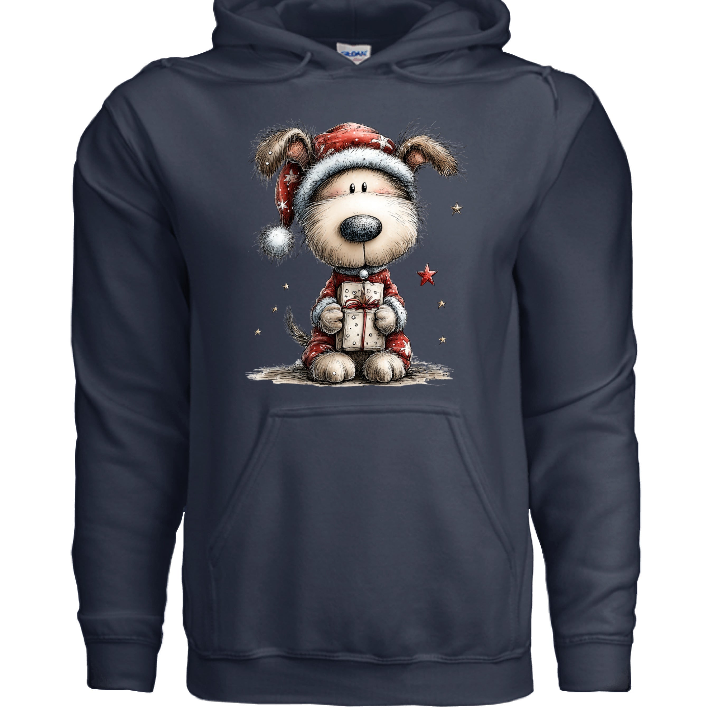 Whimsy Pup Christmas - Dog Lover Holiday Hoodie Gift