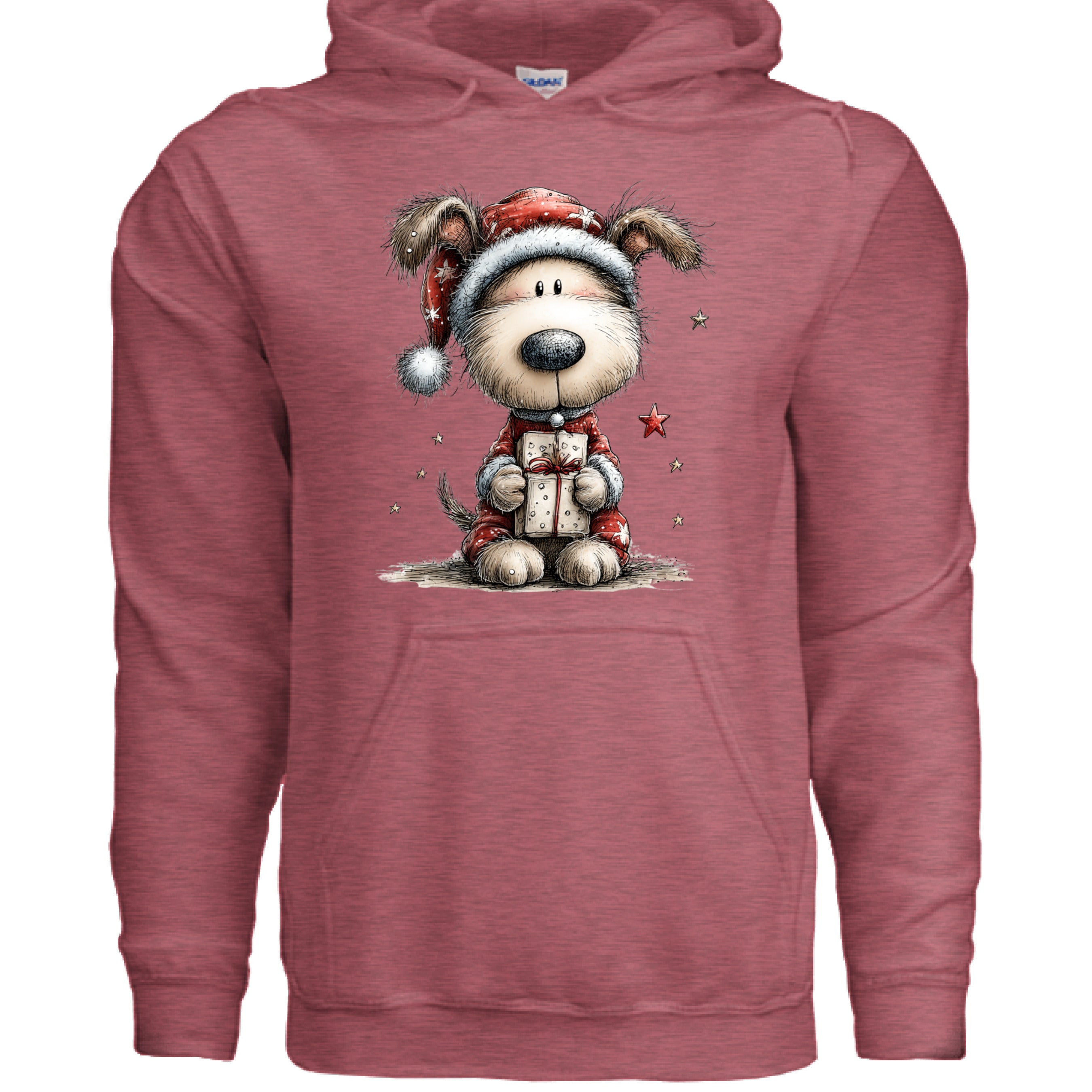 Whimsy Pup Christmas - Dog Lover Holiday Hoodie Gift