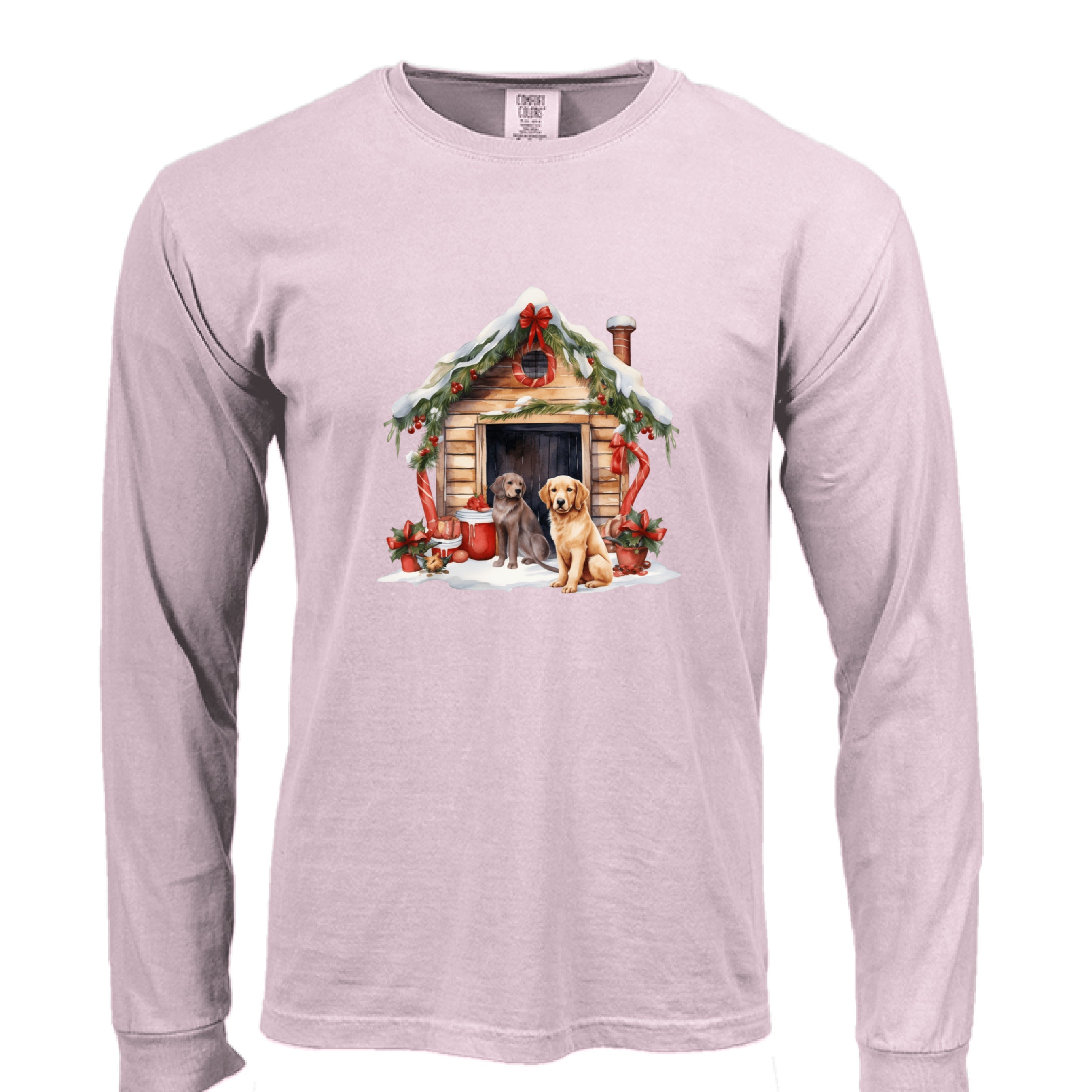 Comfort Colors Dog House Long Sleeve Shirt - Unisex Cotton