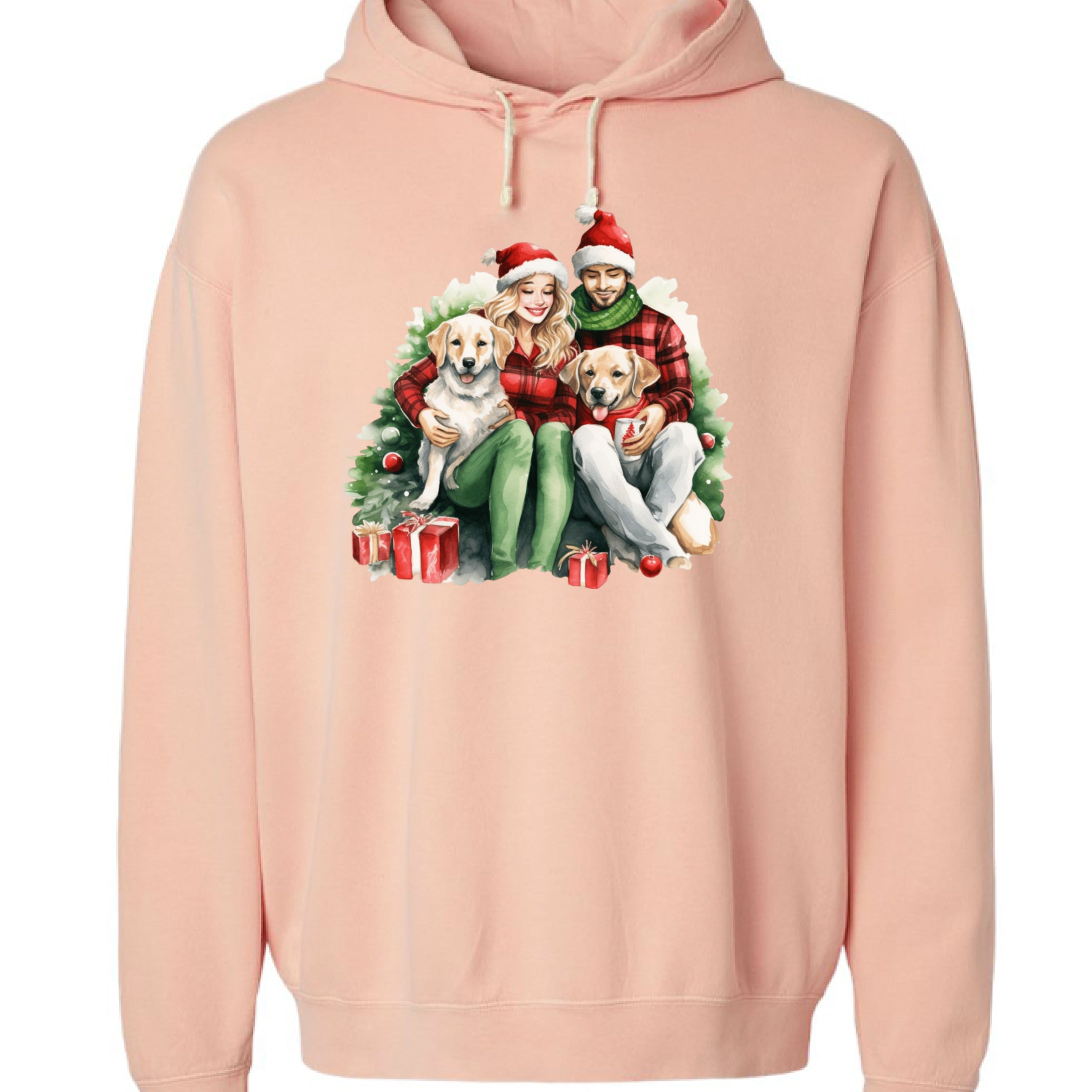 Comfort Colors Christmas Dog Hoodie - Unisex Cozy Sweatshirt