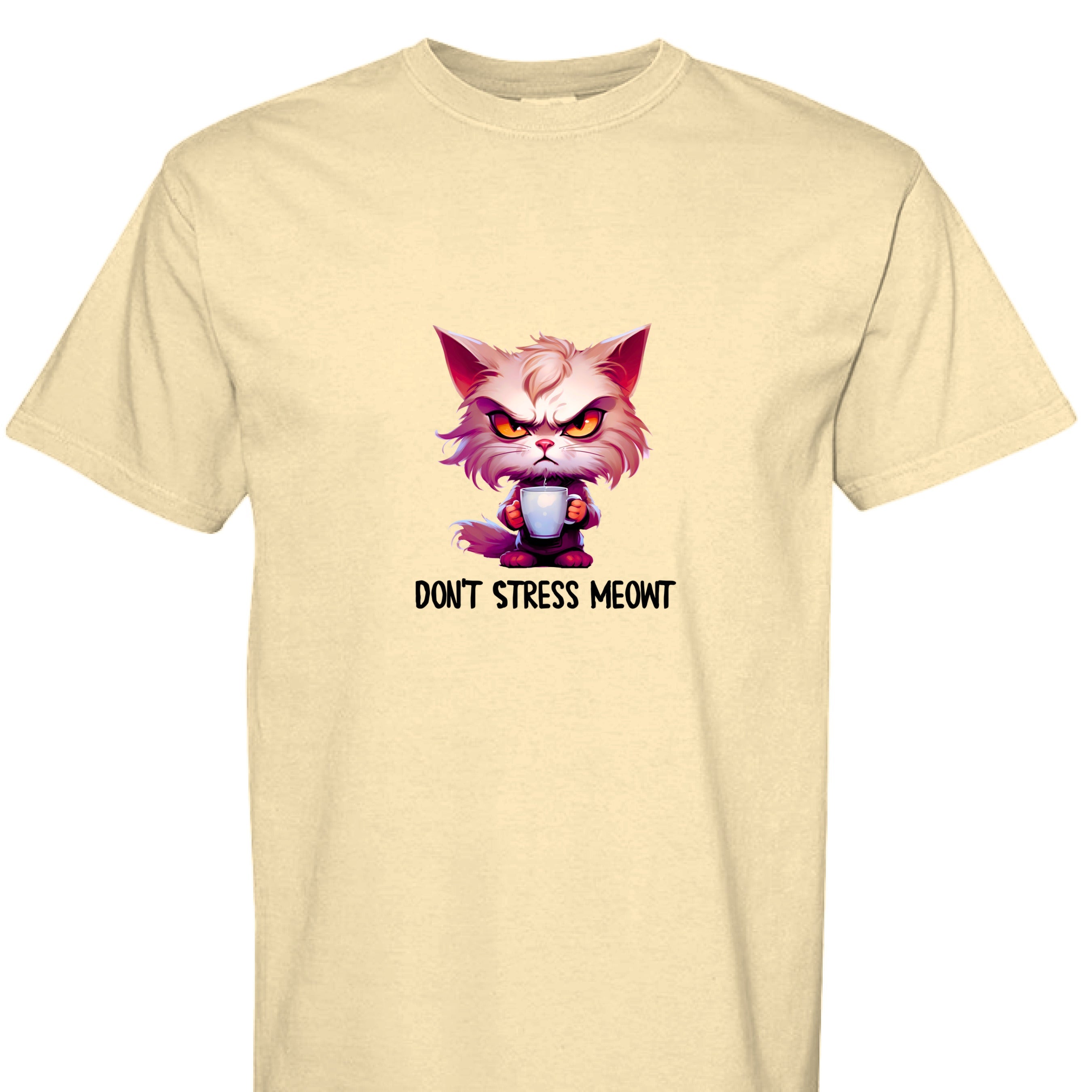 Cat T-Shirt - Stress Meowt Comfort Colors Tee