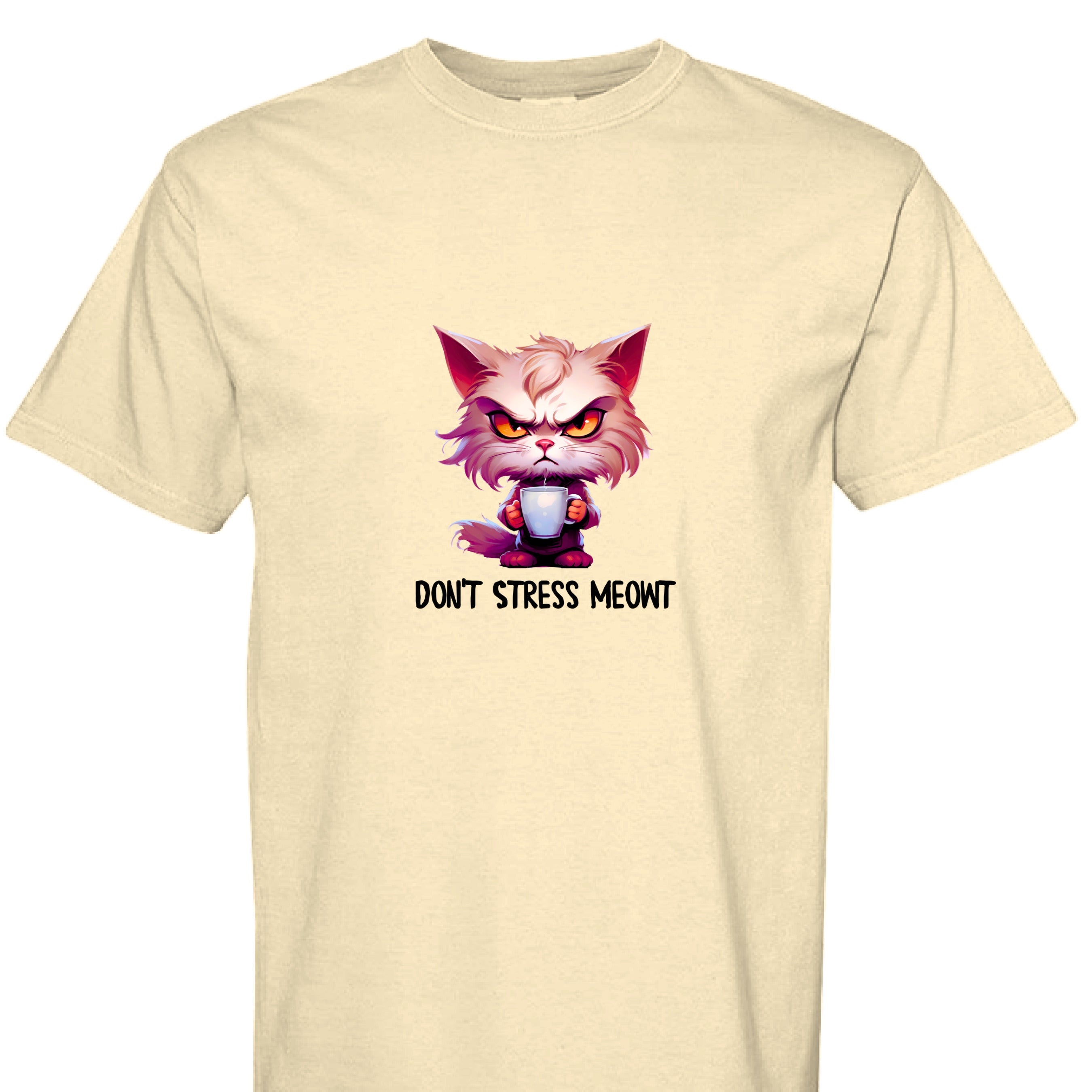 Cat T-Shirt - Stress Meowt Comfort Colors Tee